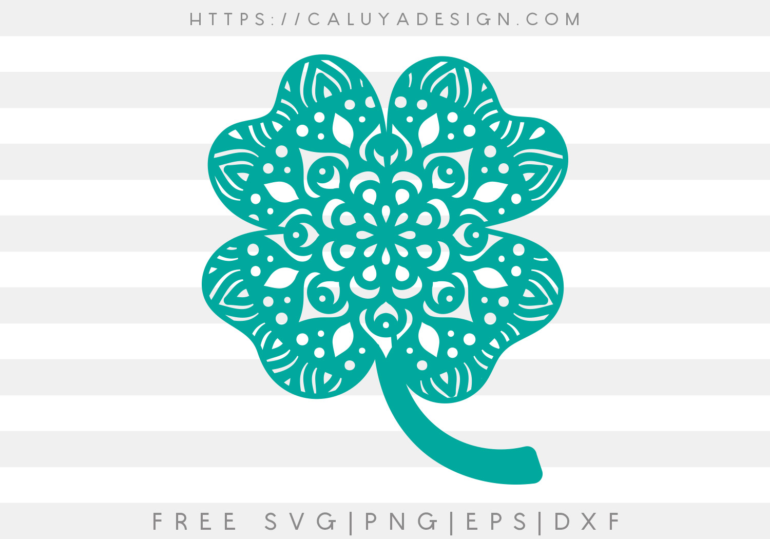 Free Mandala Clover SVG, PNG, EPS & DXF