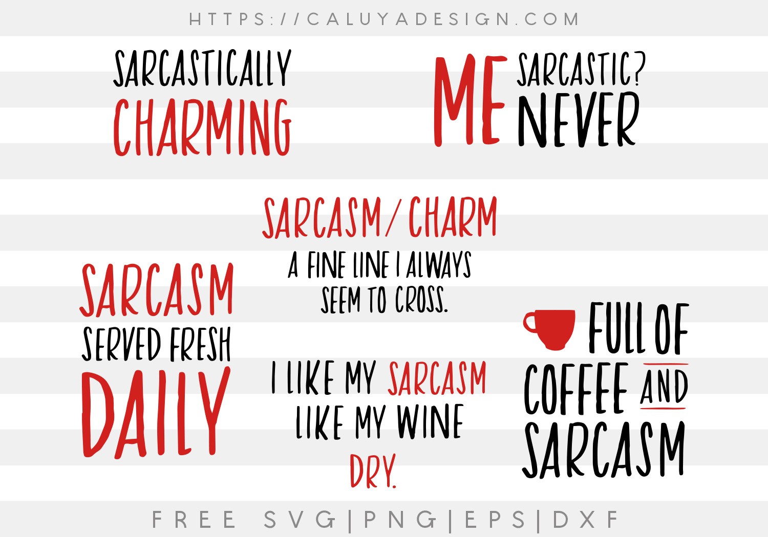 Download Free Sarcasm Quote Bundle Svg Png Eps Dxf By Caluya Design