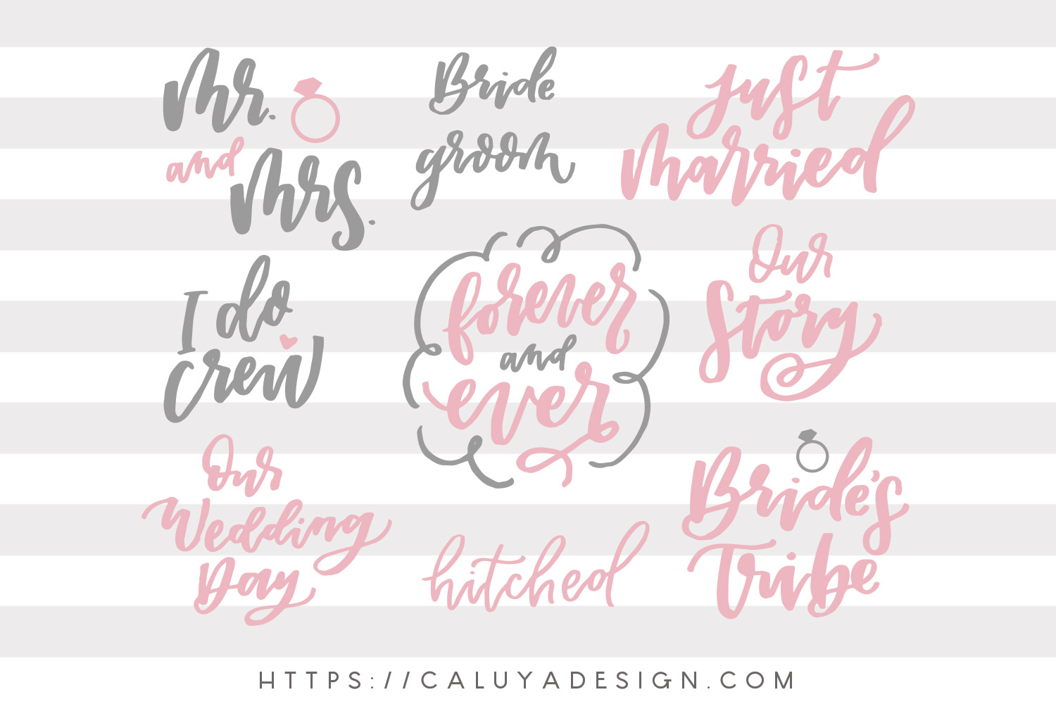 Free Wedding Quote Bundle SVG, PNG, EPS & DXF