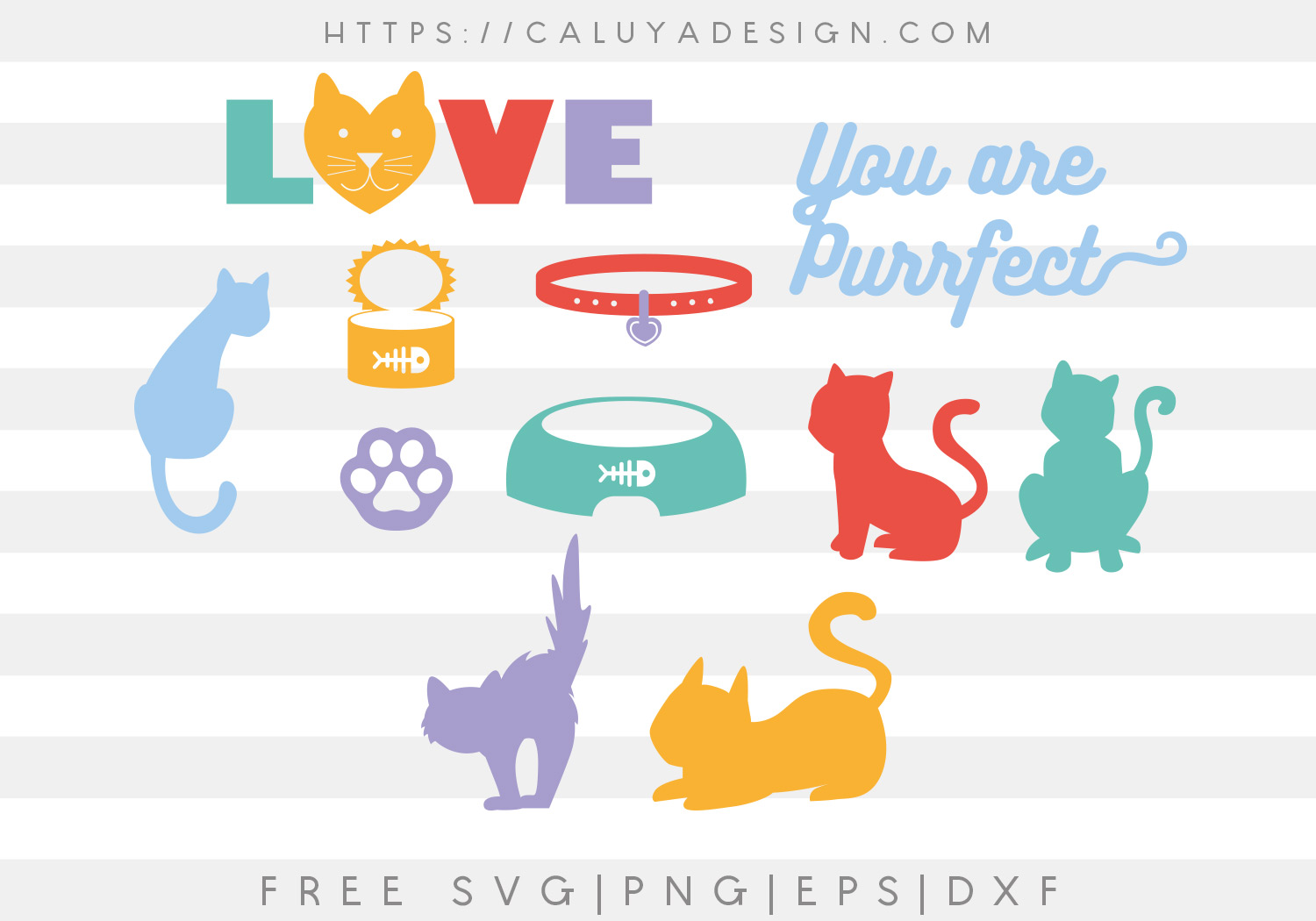 Free Cat Elements SVG, PNG, EPS & DXF