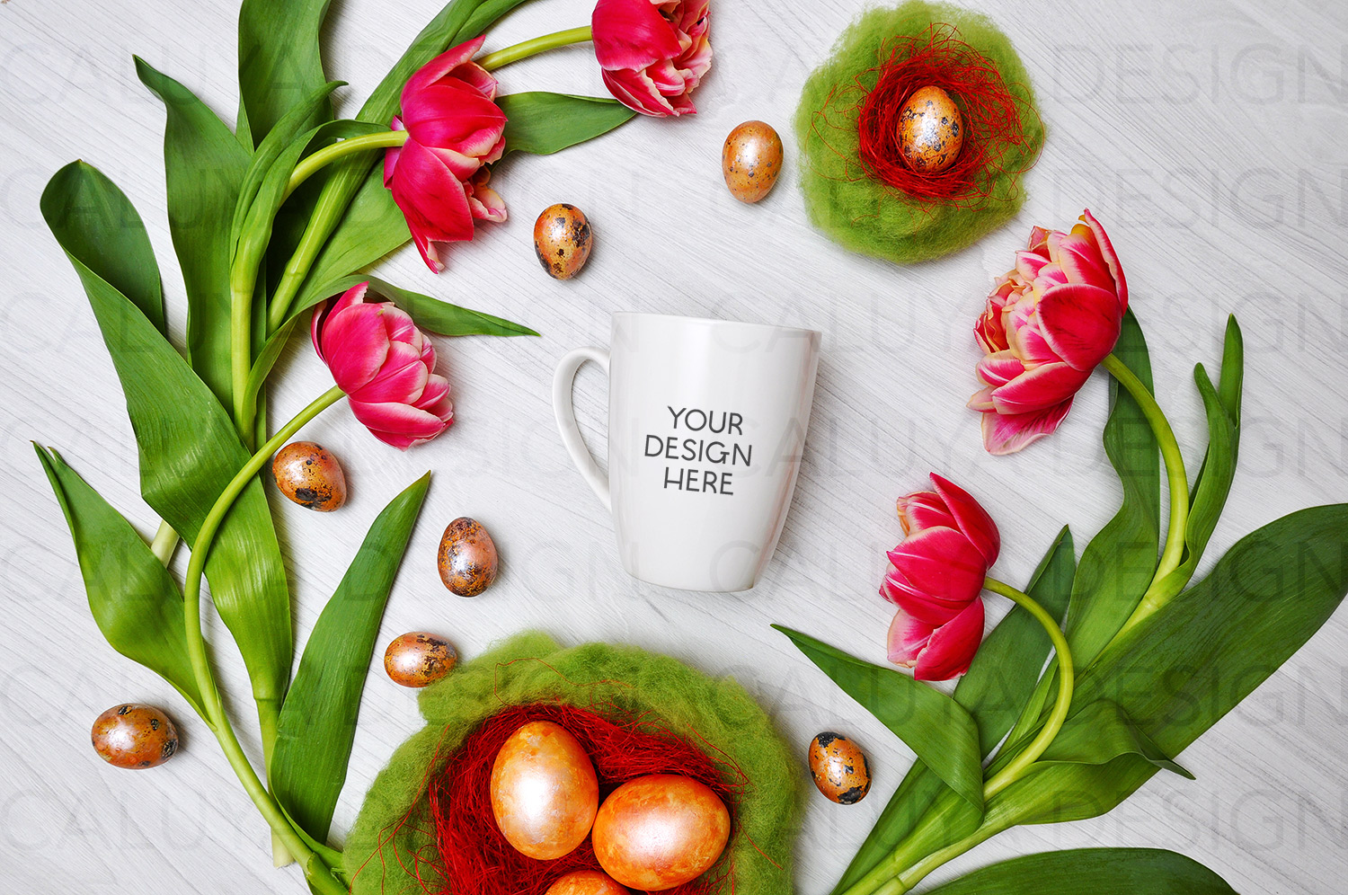 Free Easter Mug Mockup JPEG Download by Caluya Design