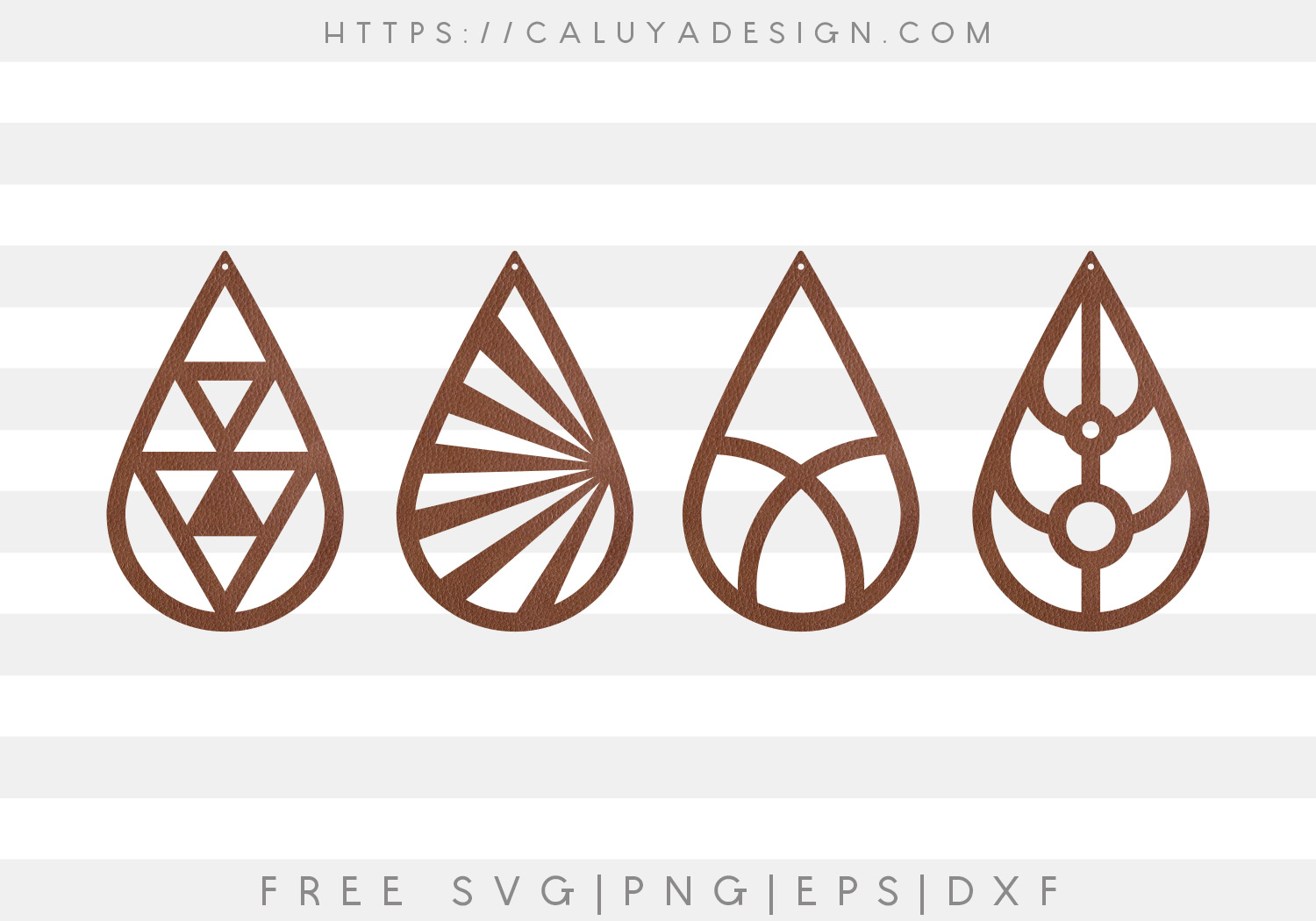 Download Free Leather Earring Svg Png Eps Dxf By Caluya Design