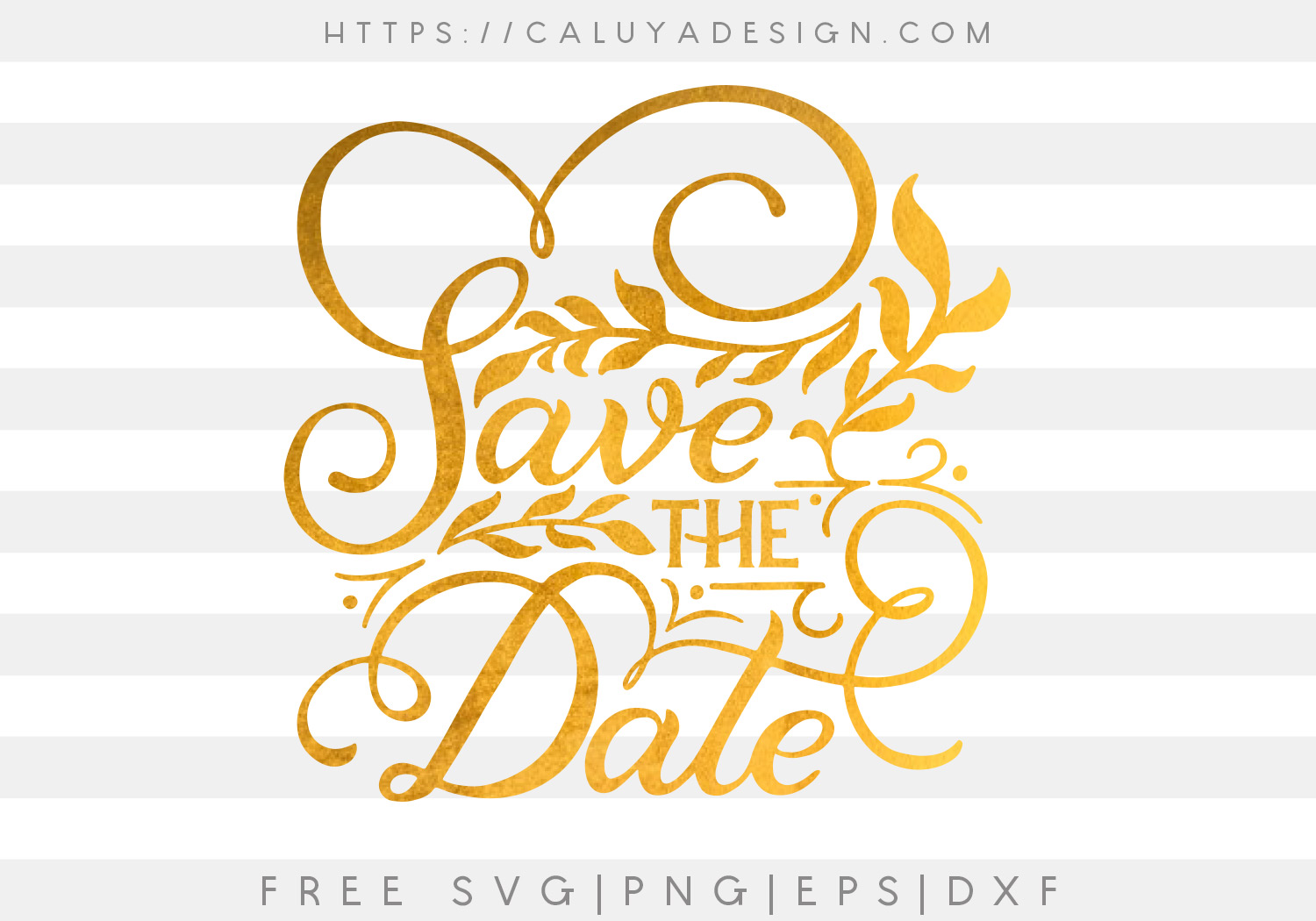 Free Save The Date SVG, PNG, EPS & DXF