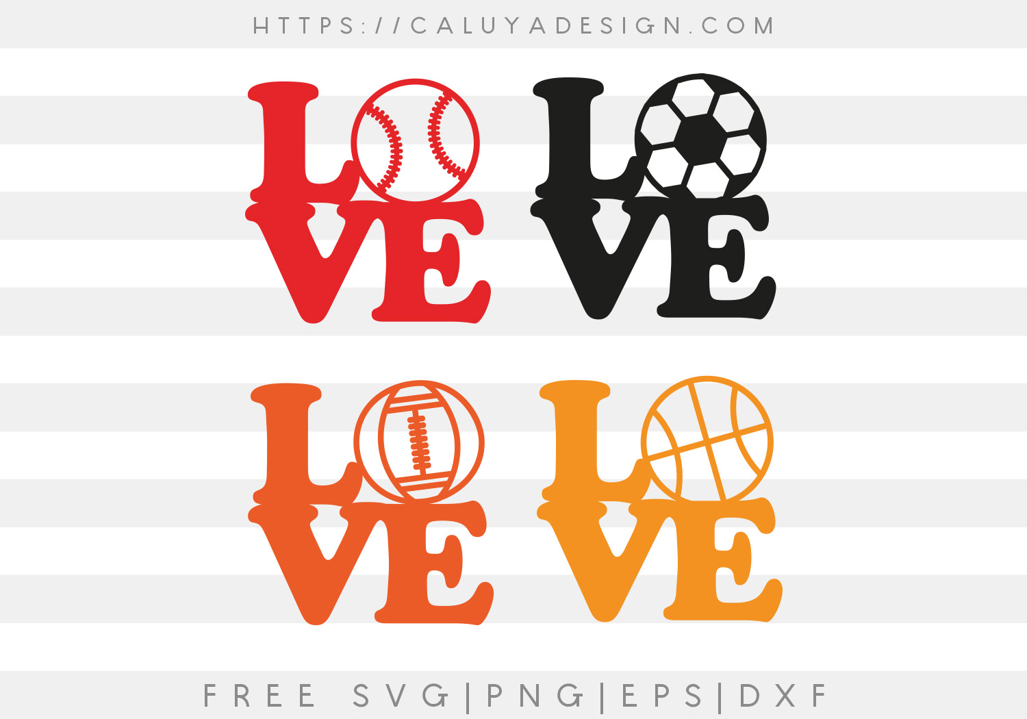 Free Sport Love SVG, PNG, EPS & DXF