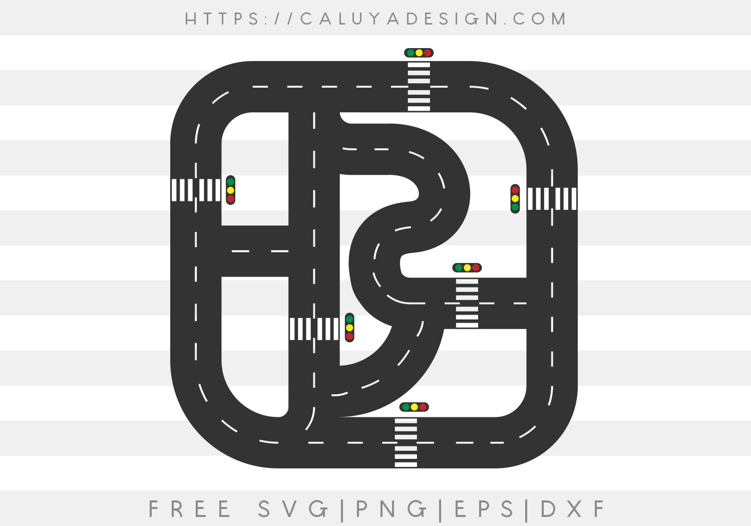 Free Playing Mat Highway SVG, PNG, EPS & DXF