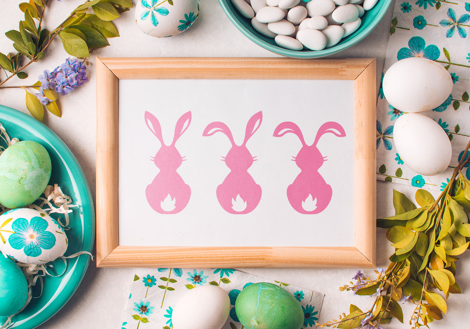 Free Simple Easter Bunny SVG