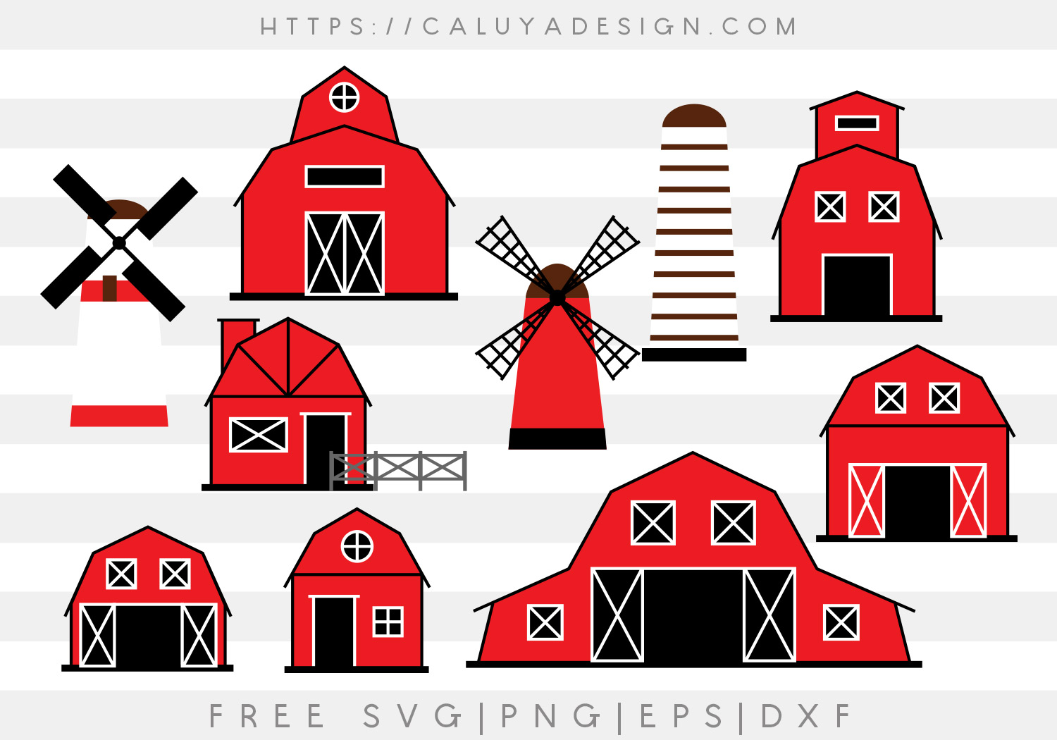 Download Free Barn Houses Svg Png Eps Dxf By Caluya Design