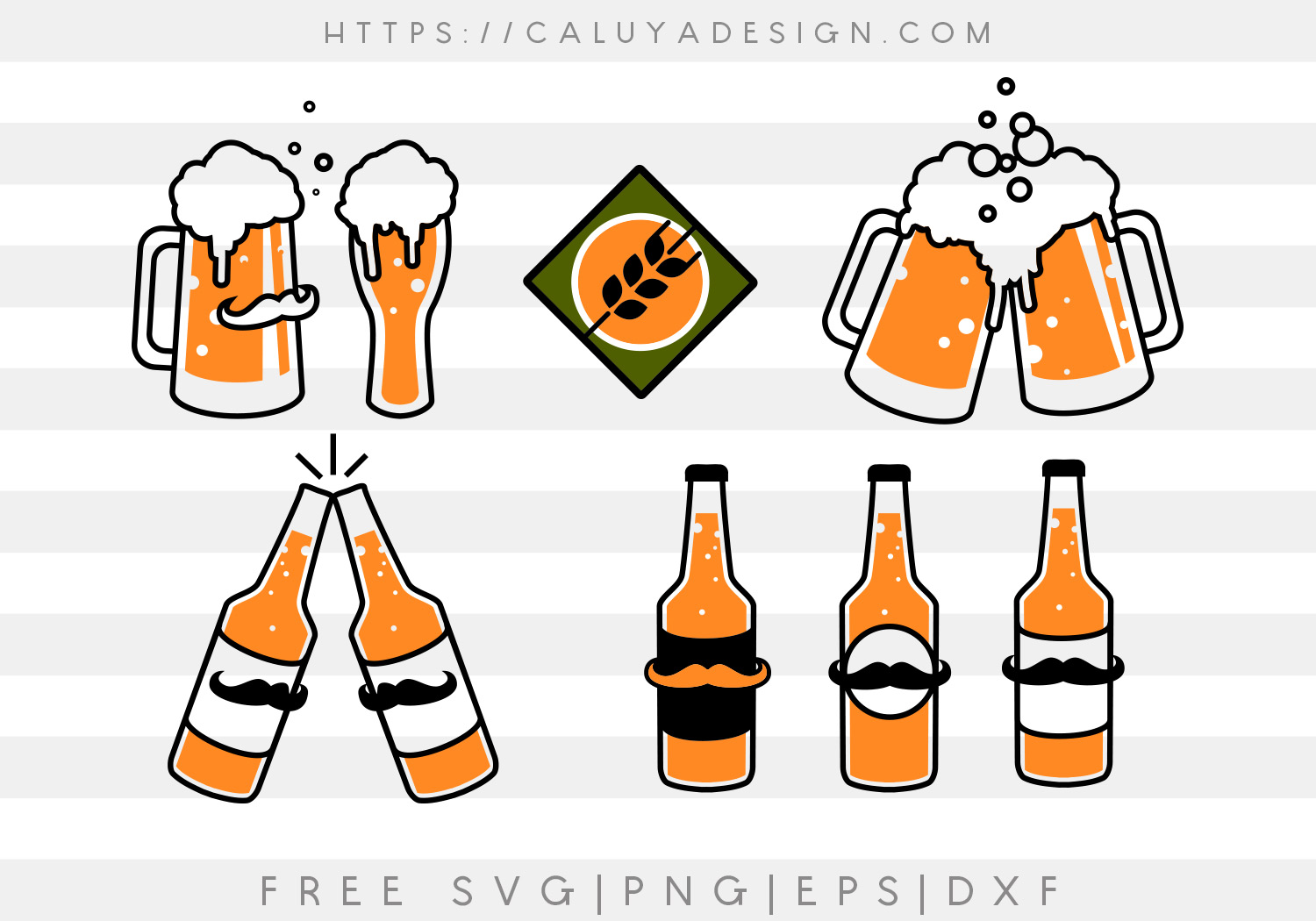 Free Beer SVG, PNG, EPS & DXF