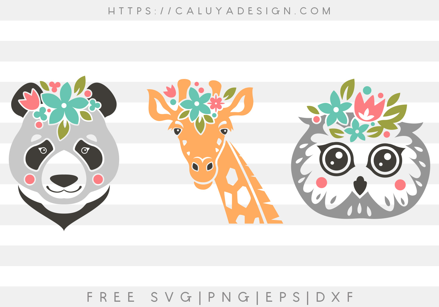 Download Free Floral Crown Animal Svg Png Eps Dxf By Caluya Design