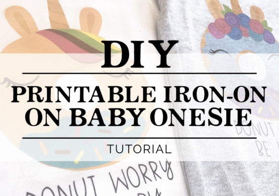 Printable Iron-on On Baby Onesie - CALUYA DESIGN