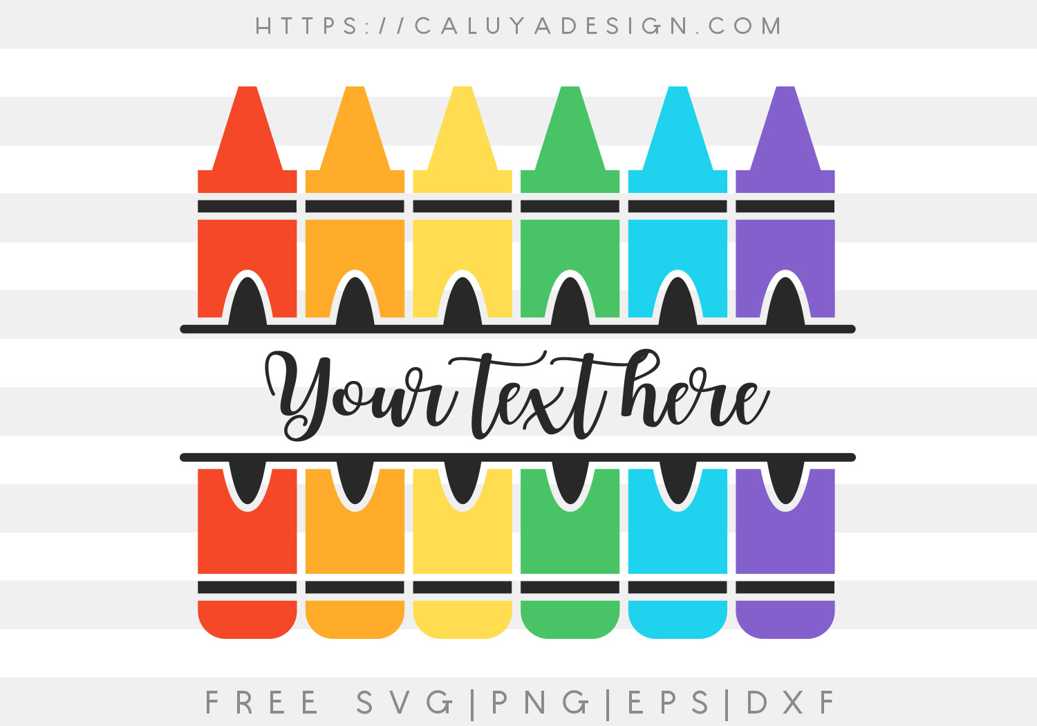 Free Crayon Monogram SVG, PNG, EPS & DXF