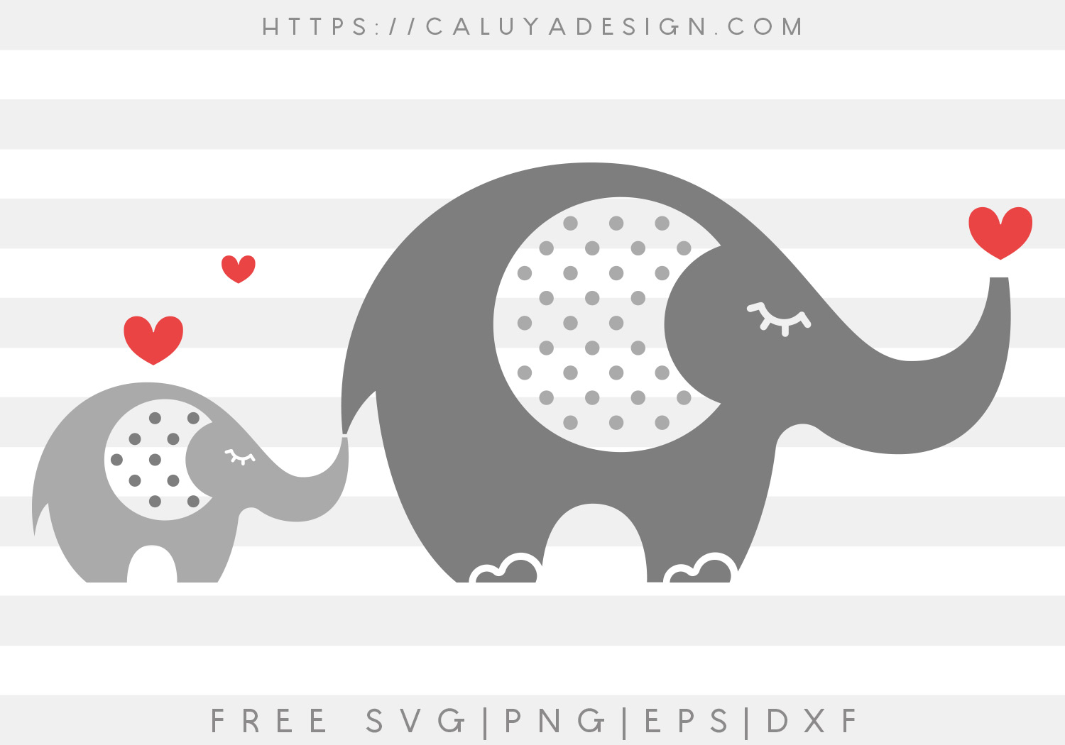 Free Baby And Me Elephant Svg Png Eps Dxf By Caluya Design