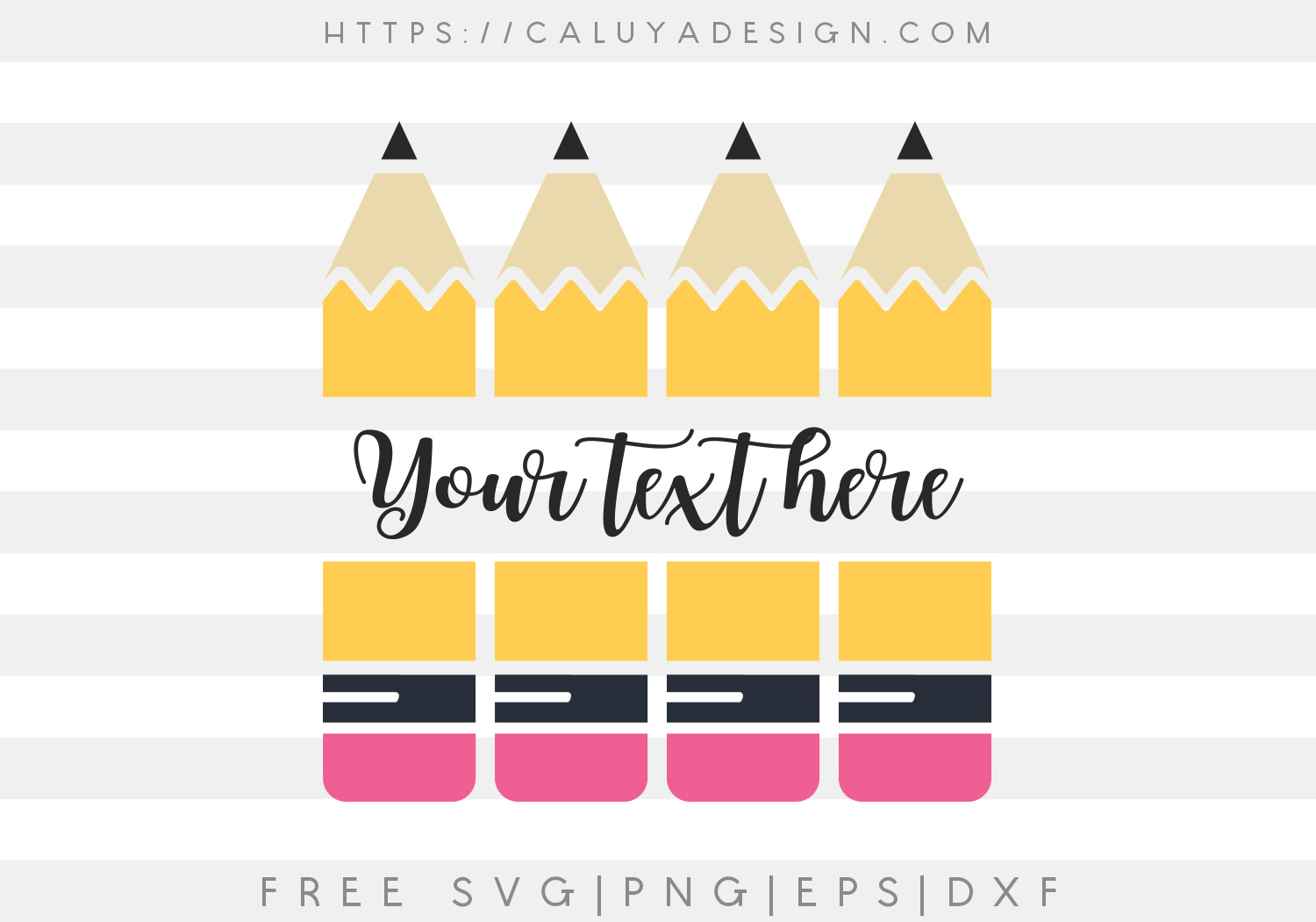 Free Pencil SVG For Cricut Maker – CraftStudio.com