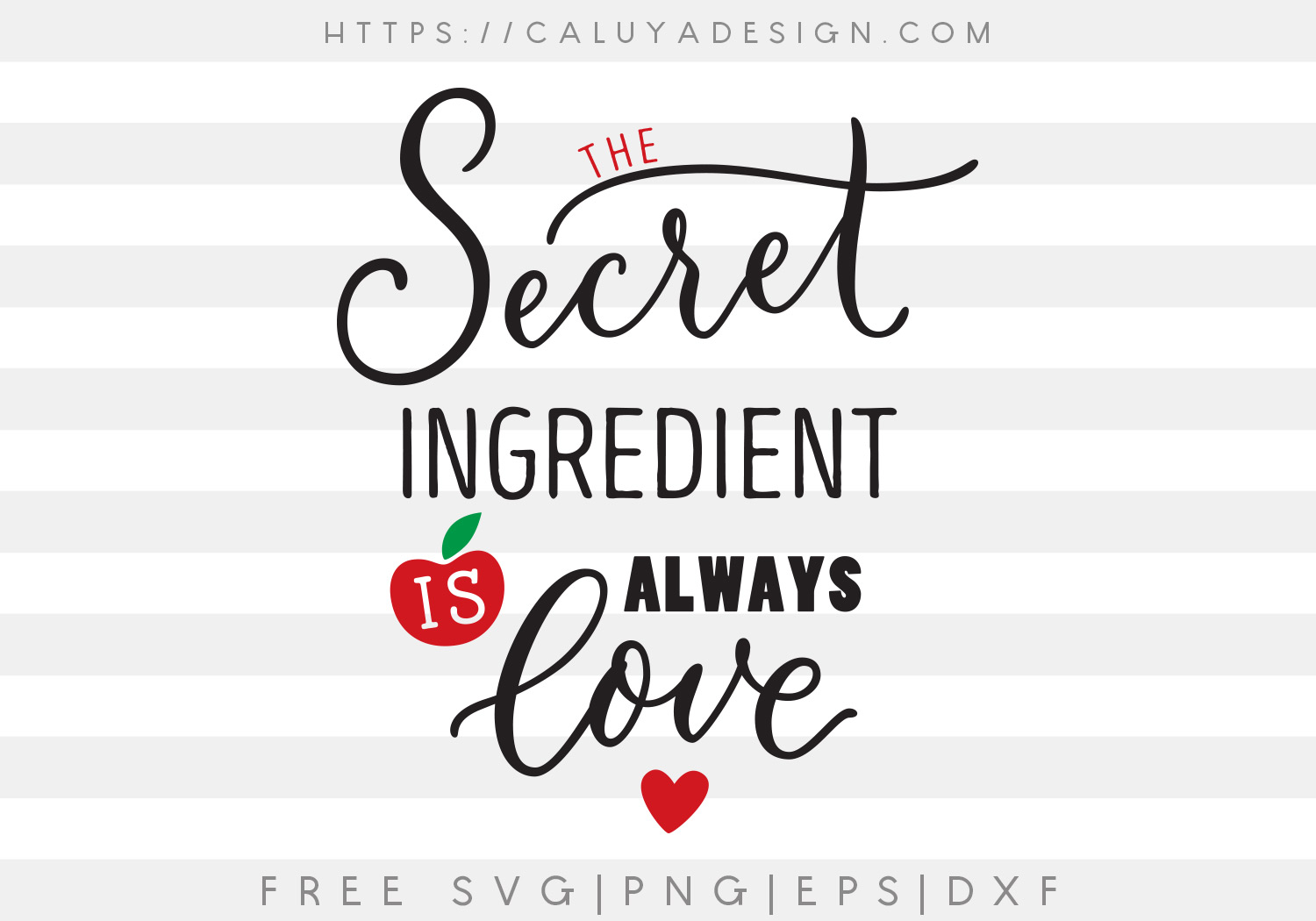 Free Secret Ingredients SVG, PNG, EPS & DXF