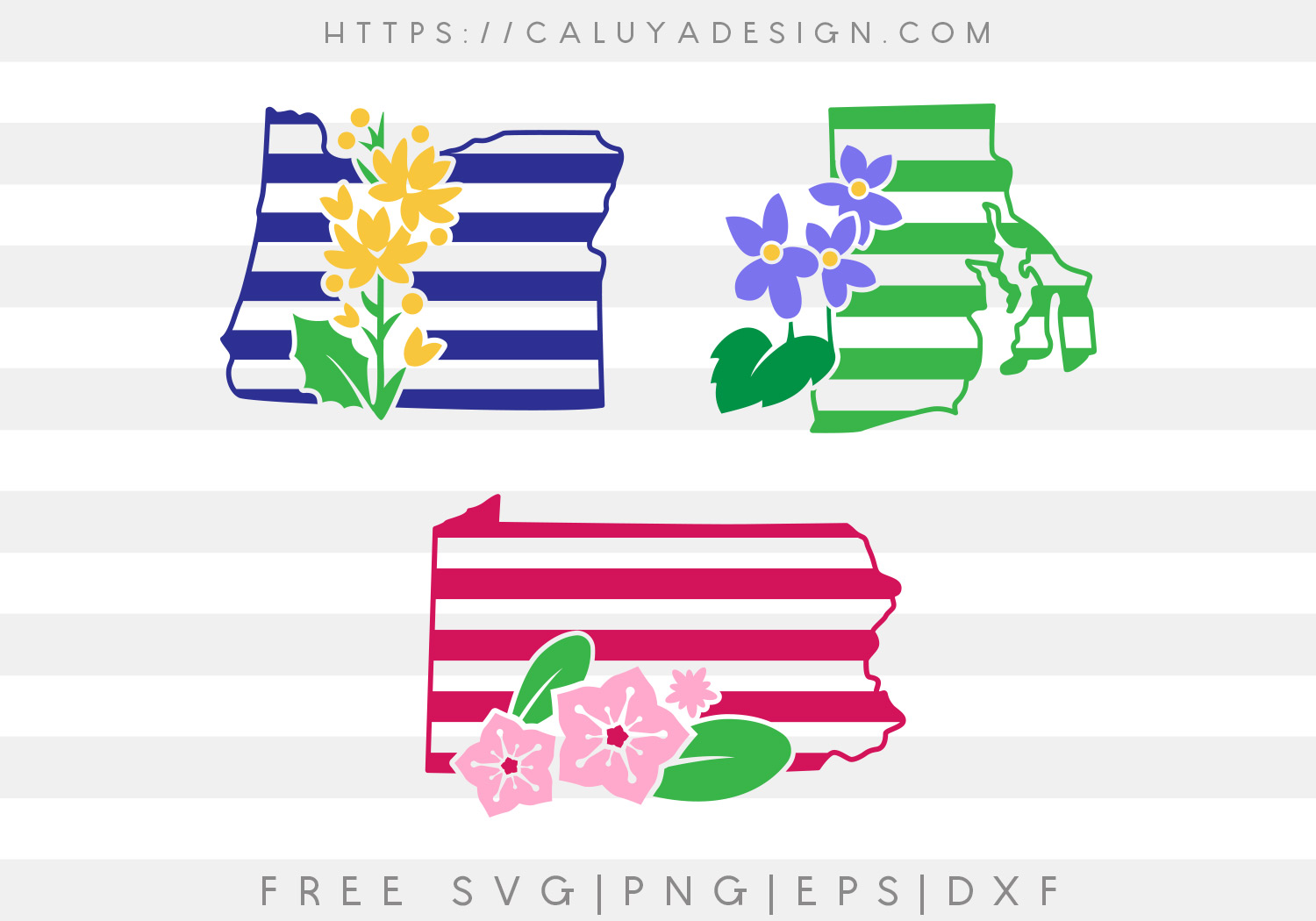 Free Oregon, Pennsylvania and Rhode Island SVG, PNG, EPS & DXF
