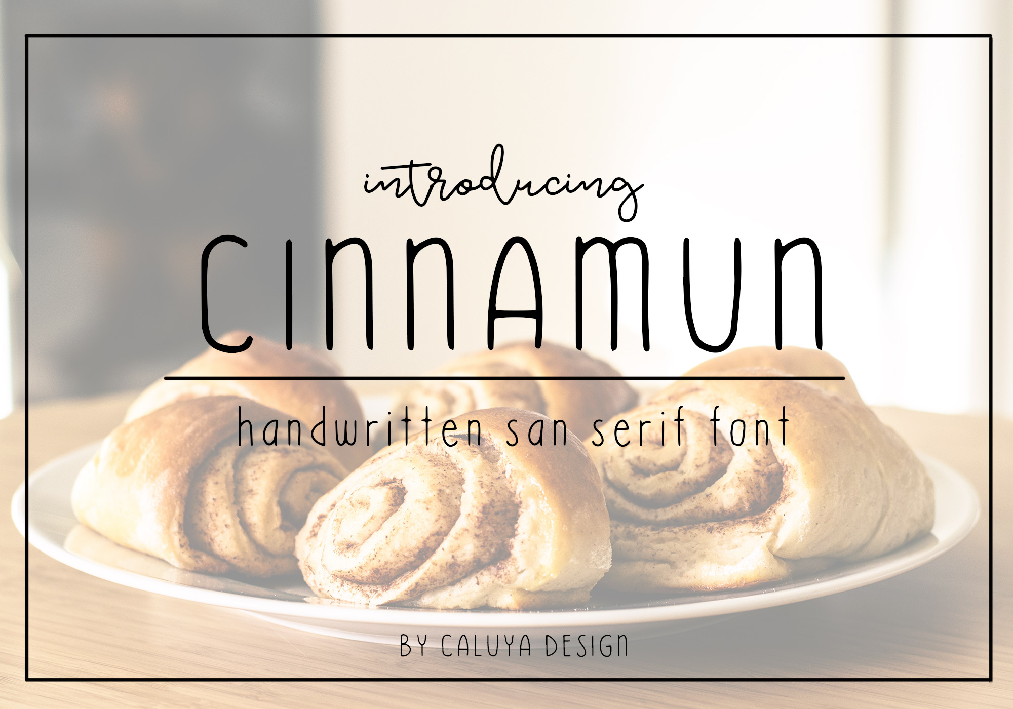 Free Cinnamun Font with OTF and TTF by Caluya Design