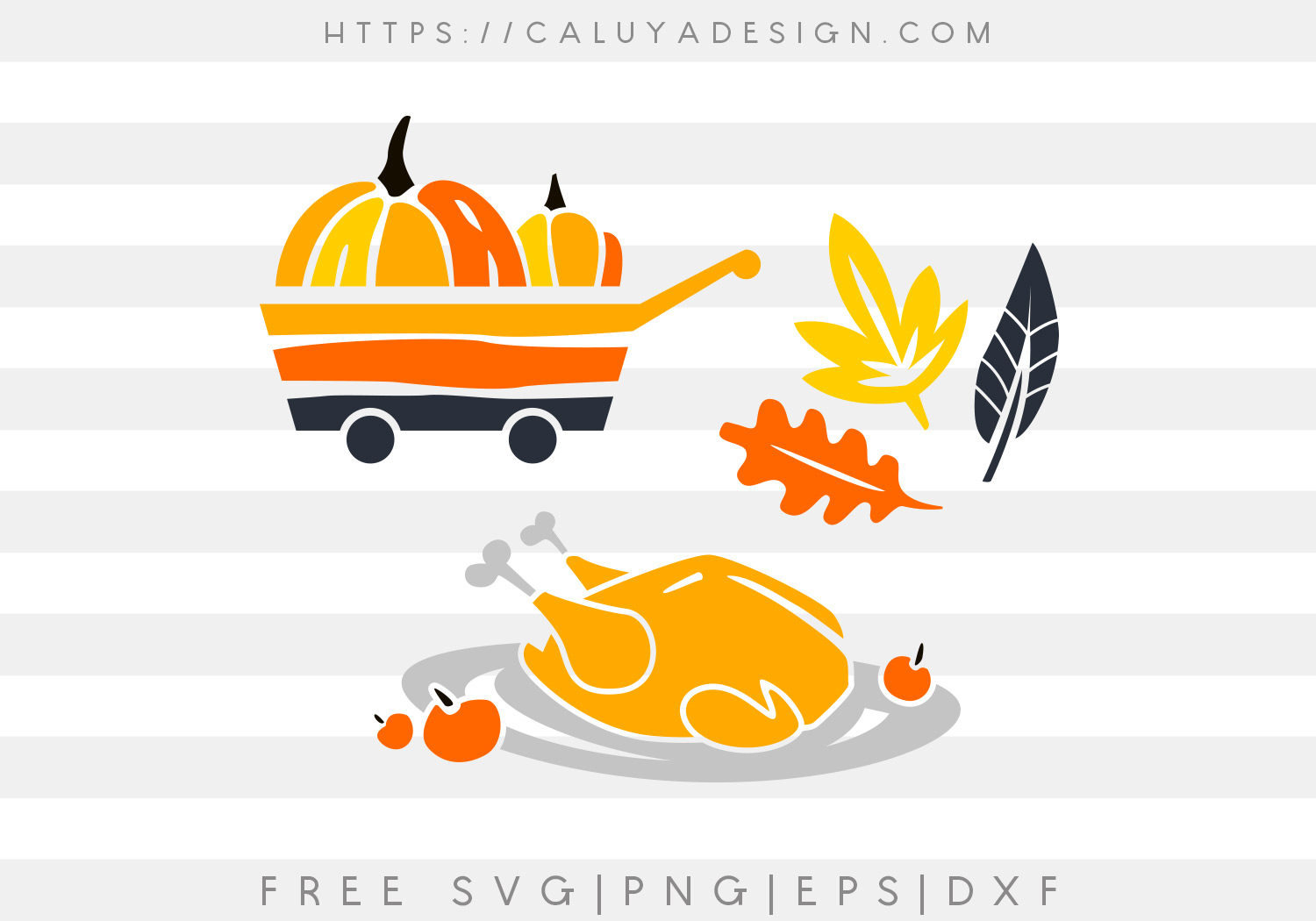 Free Thanksgiving Pumpkin Elements SVG, PNG, EPS & DXF