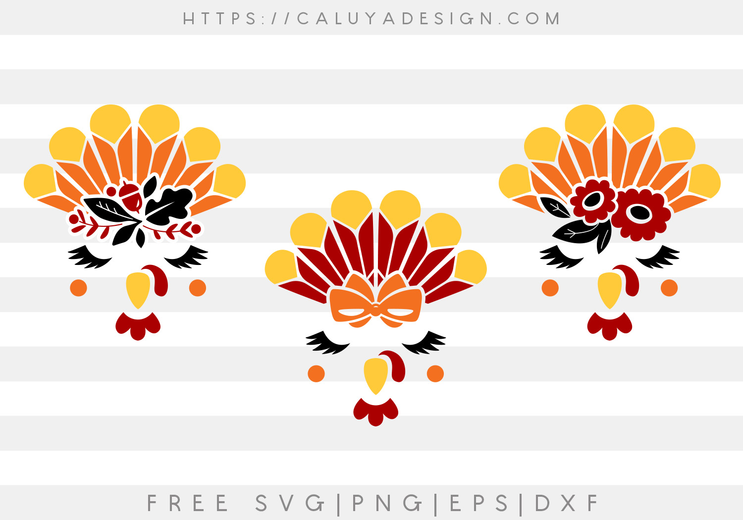 Free Turkey Face SVG, PNG, EPS & DXF