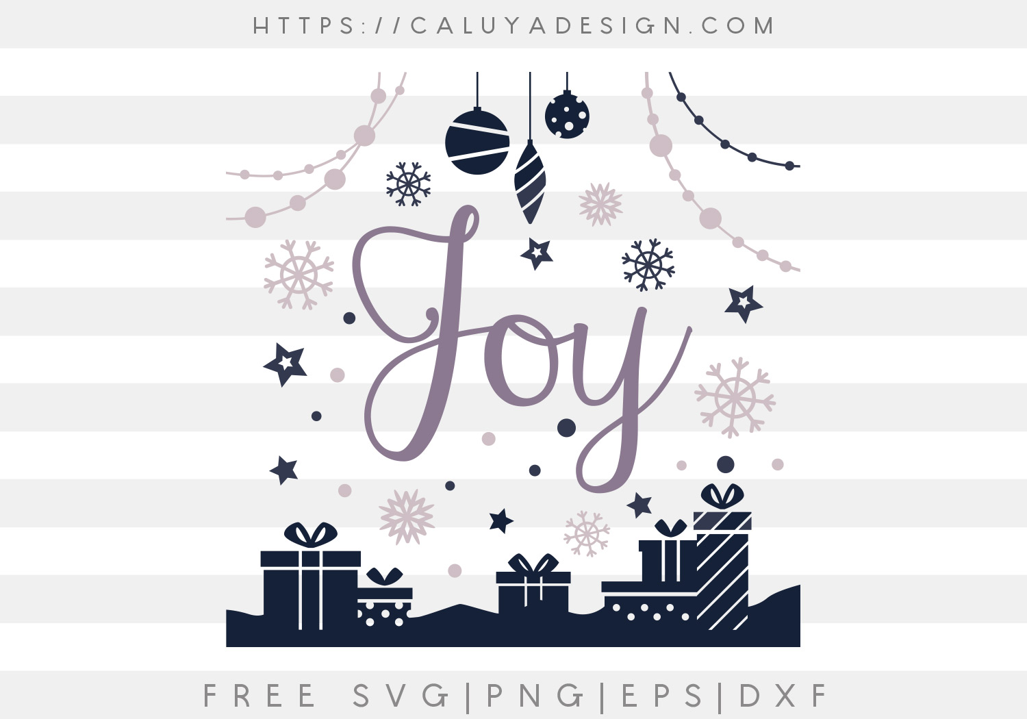 Christmas Joy SVG, PNG, EPS & DXF