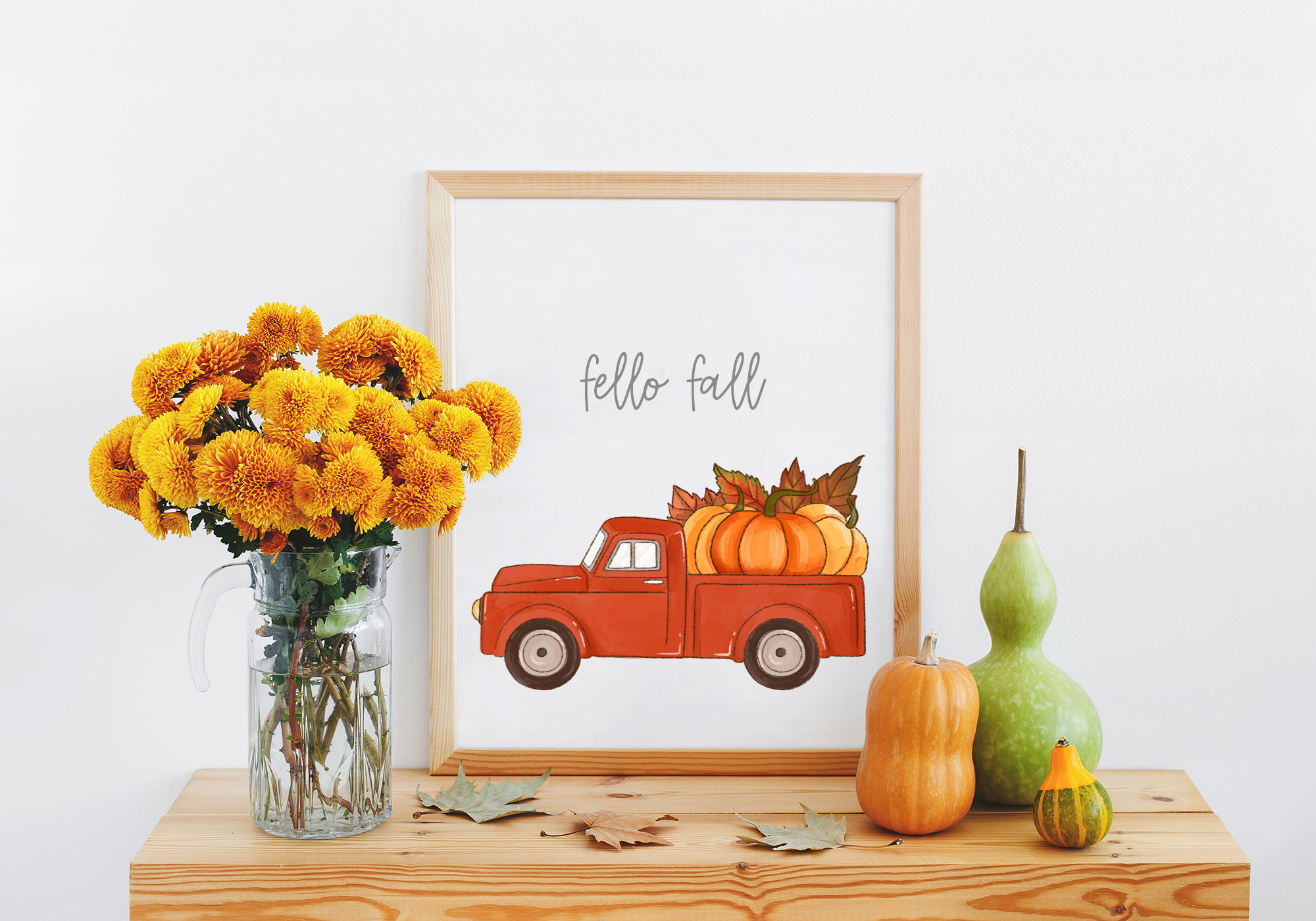 Free Vintage Truck Watercolor Graphic