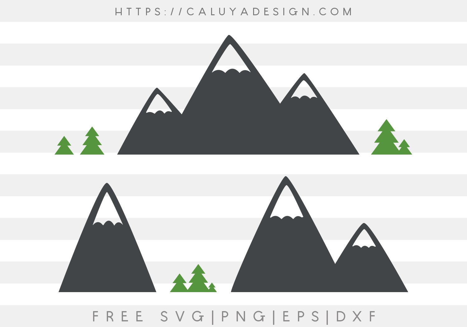 Minimal Mountain Shape SVG, PNG, EPS & DXF