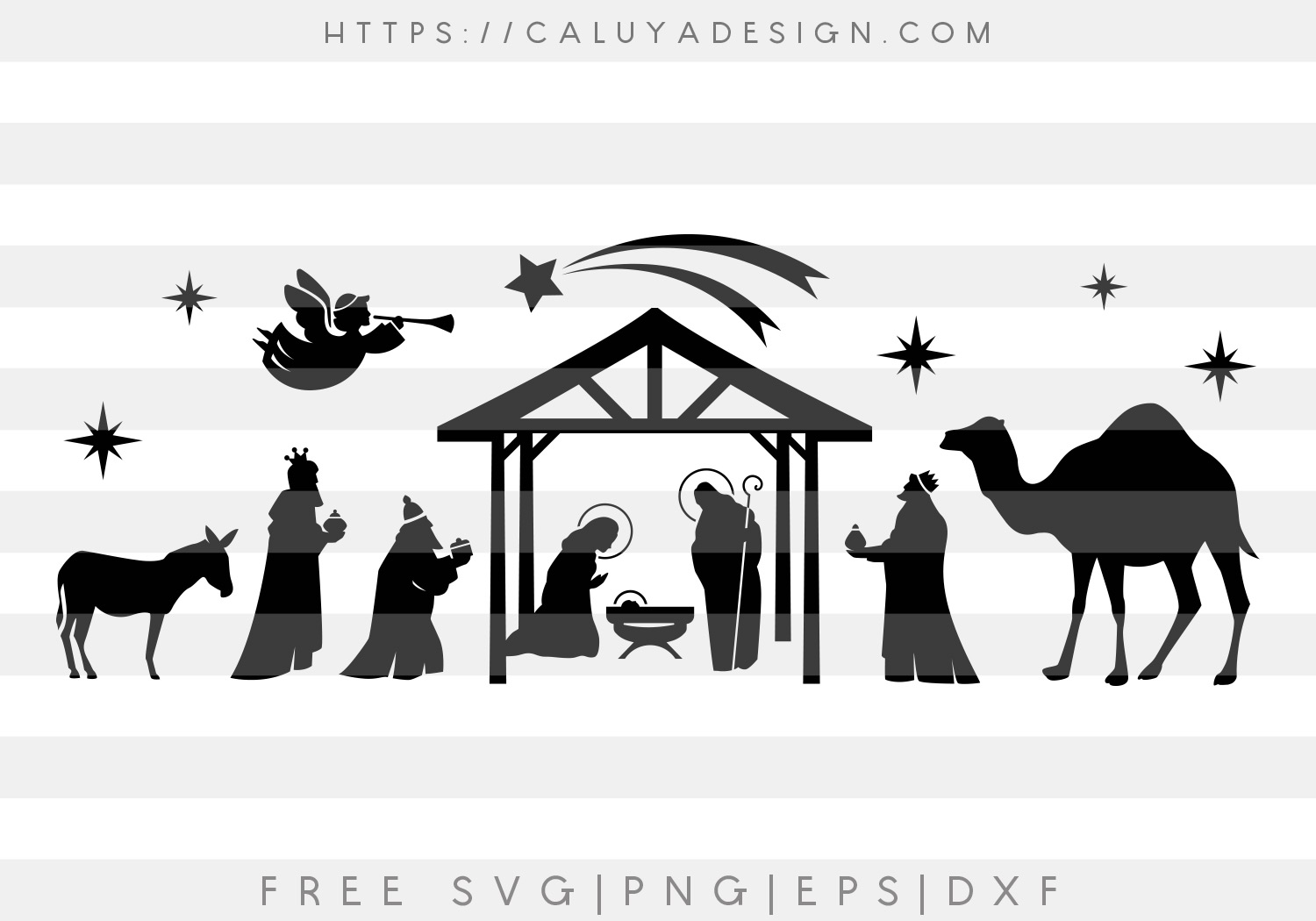 Free Nativity SVG, PNG, EPS & DXF