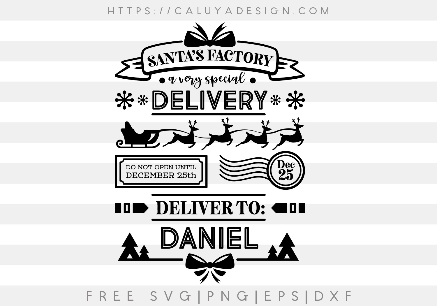 Free Santa Bag I SVG cut file