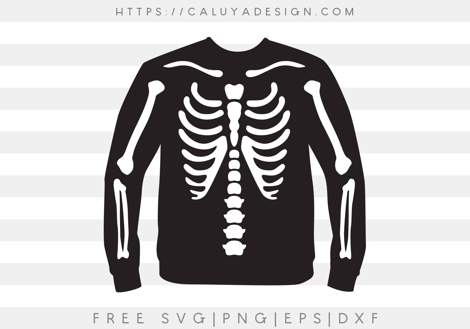 Free Skelton T Shirt Svg Png Eps Dxf By Caluya Design