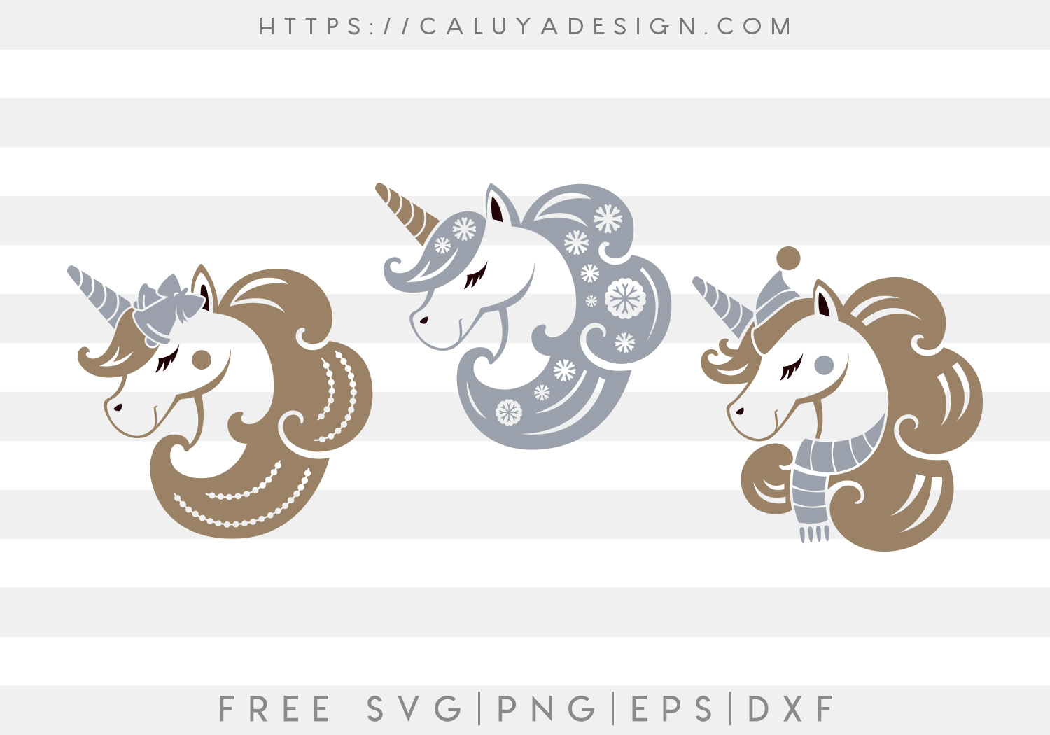 Free Christmas Unicorn SVG