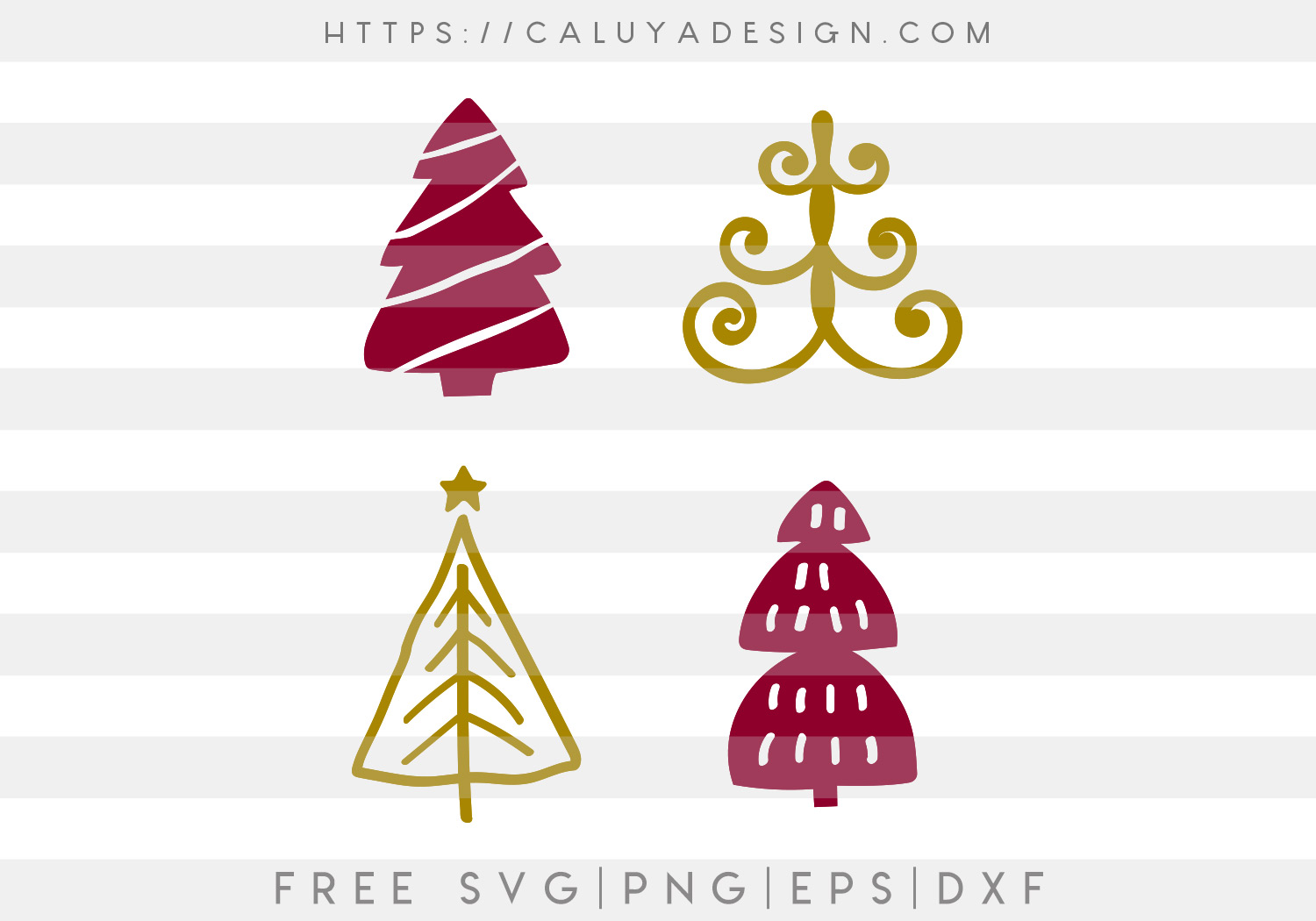 Christmas Tree Doodle SVG, PNG, EPS & DXF