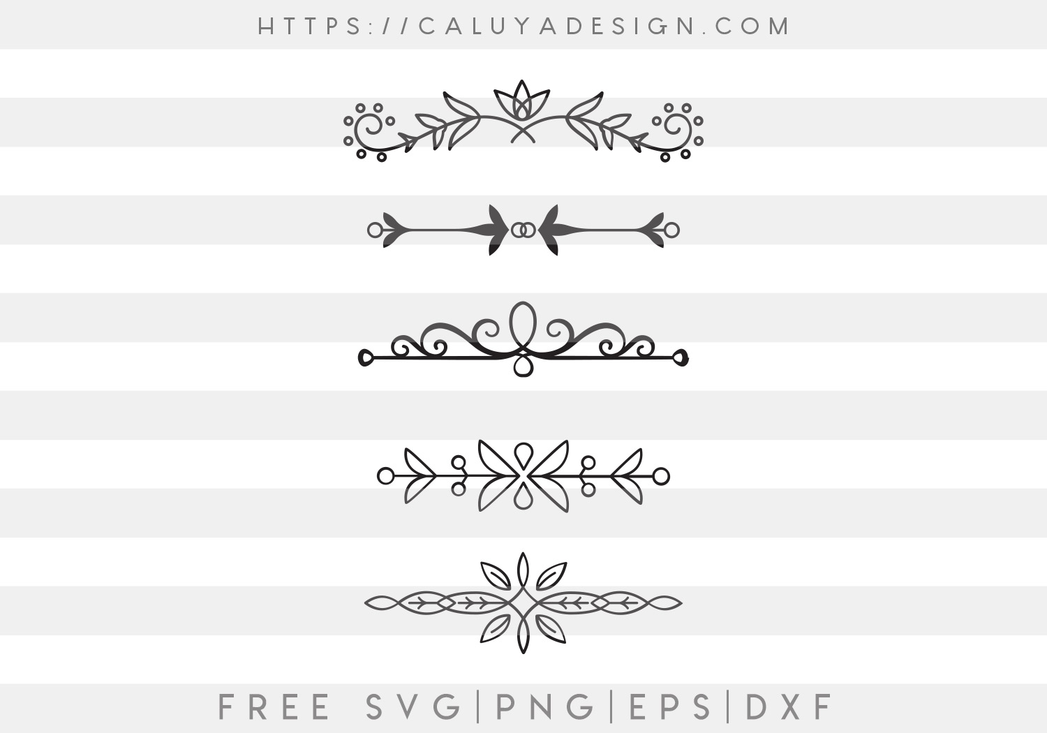 Free Florish Devider SVG Cut File