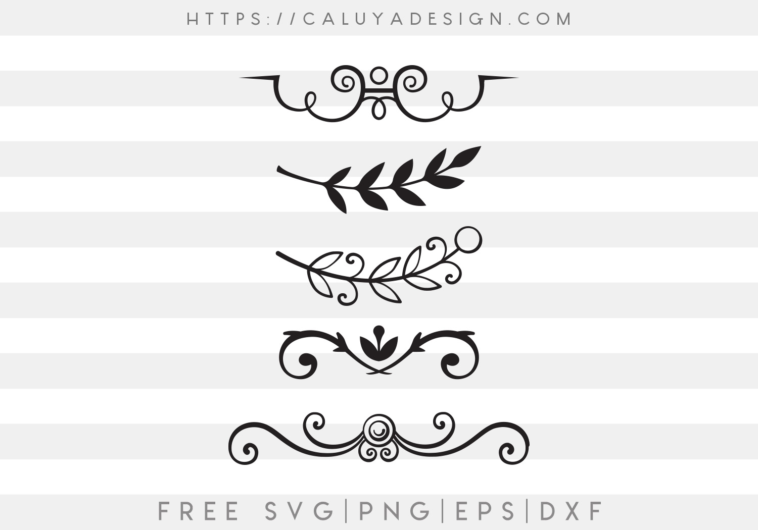 Free Florish Element SVG Cut File