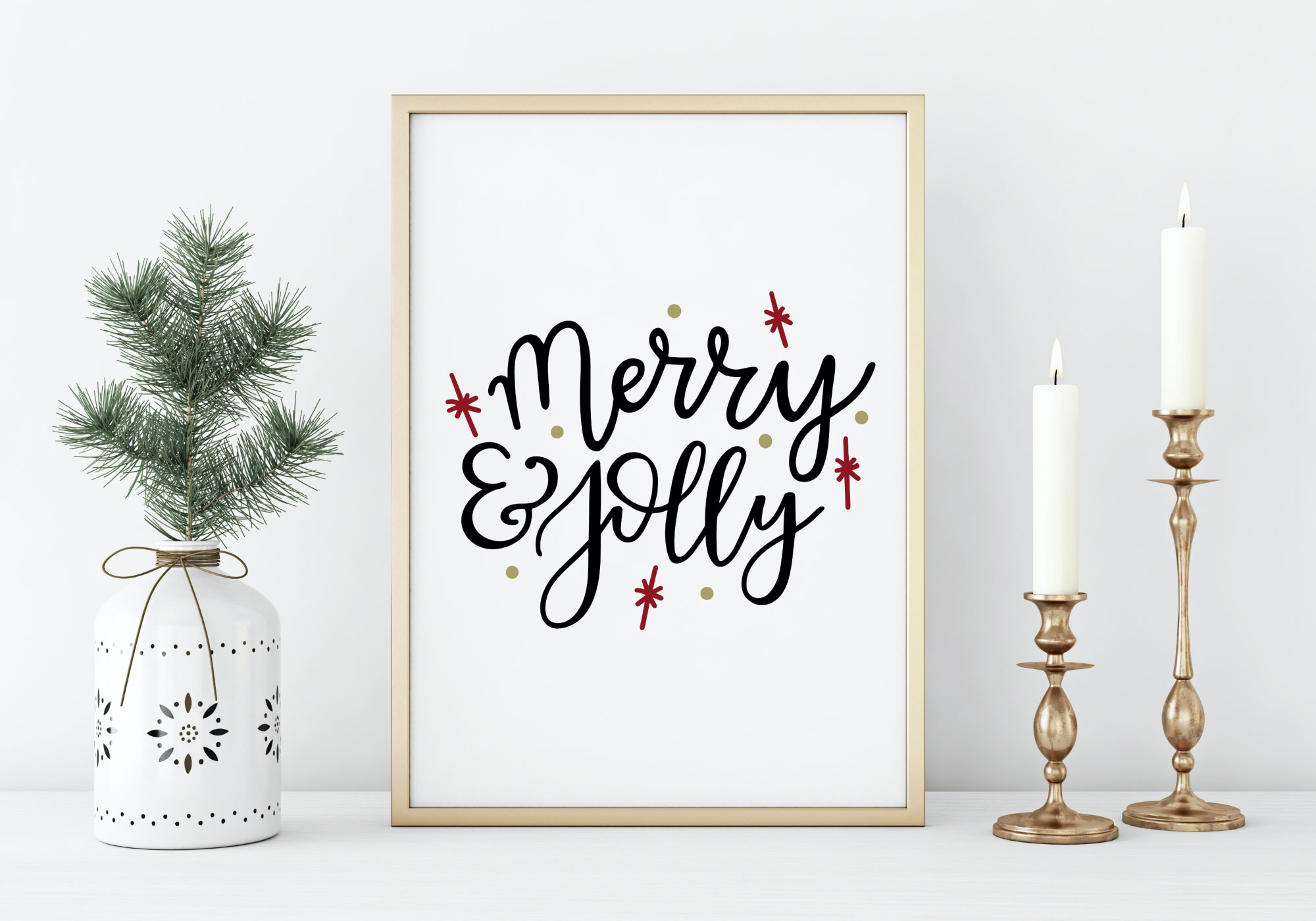 Free Merry And Joy SVG Cut File