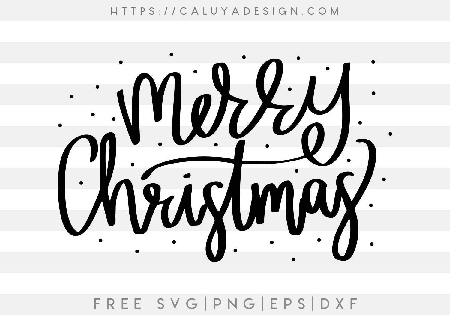 Free Merry Christmas Lettering SVG