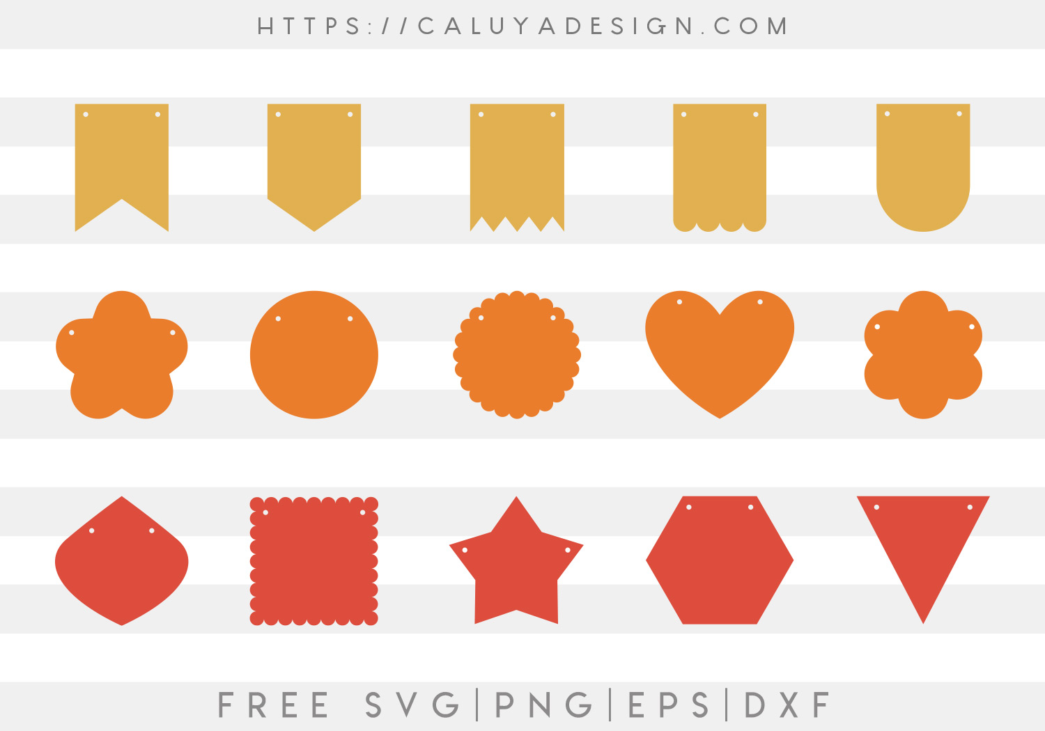 Banner Bundle SVG, PNG, EPS & DXF