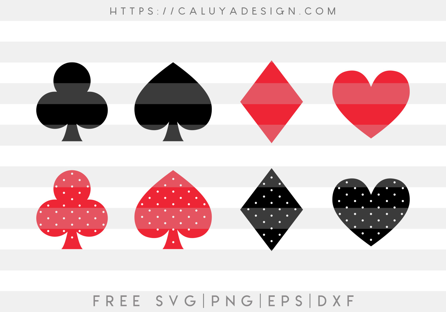 Card Symbols SVG, PNG, EPS & DXF