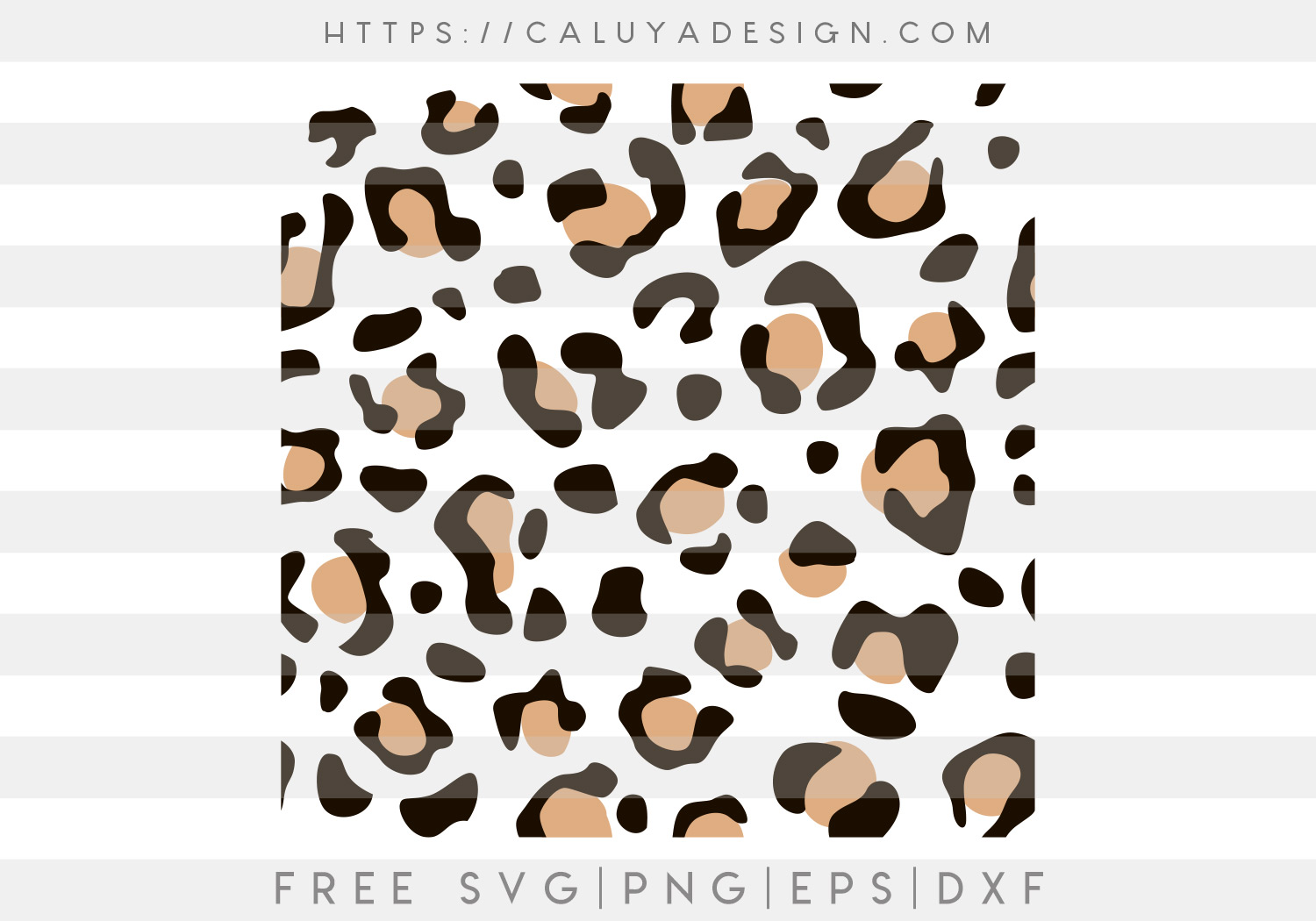 Free Colored Leopard SVG Cut File