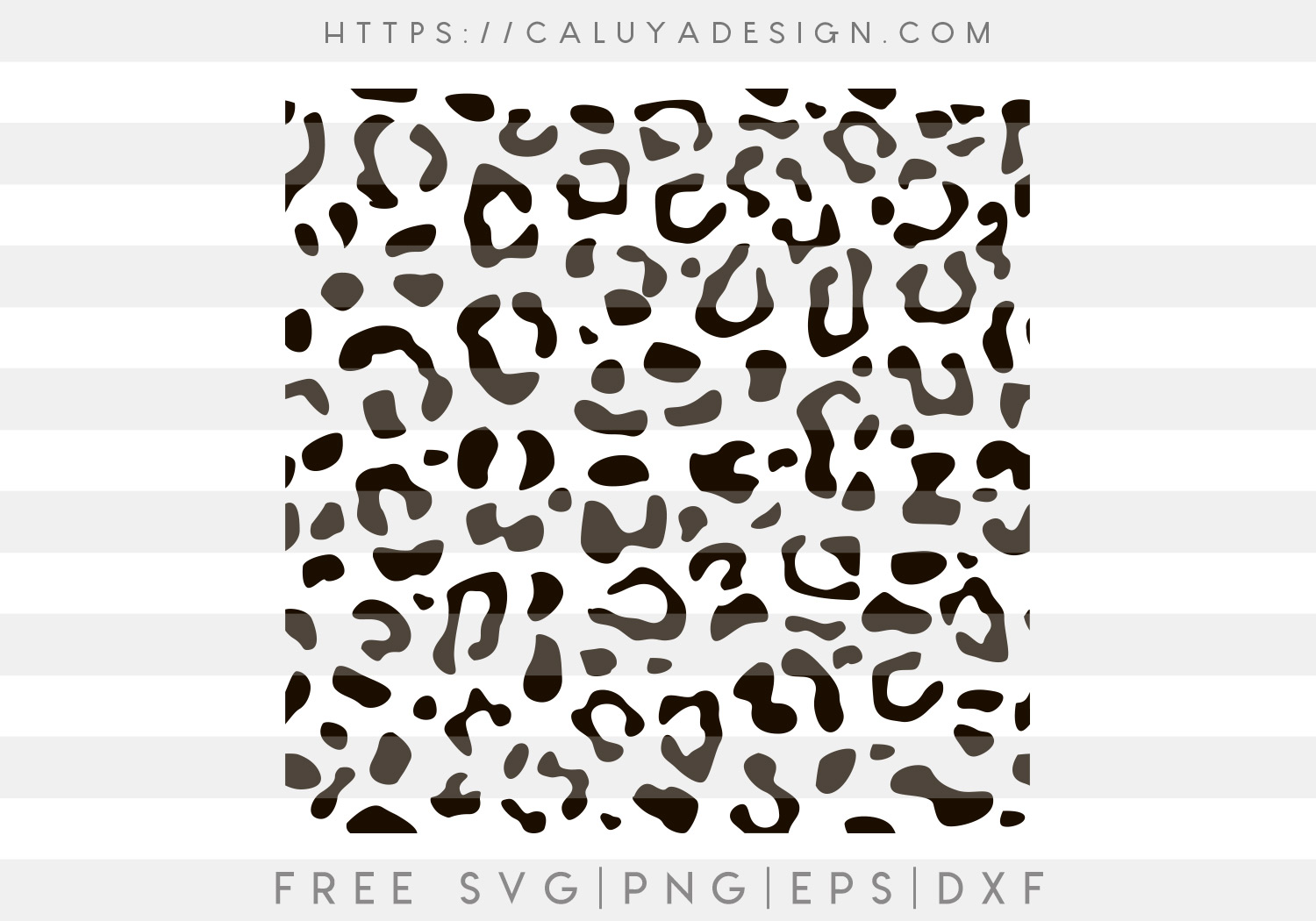 Free Leopard Pattern SVG, PNG, EPS & DXF by Caluya Design