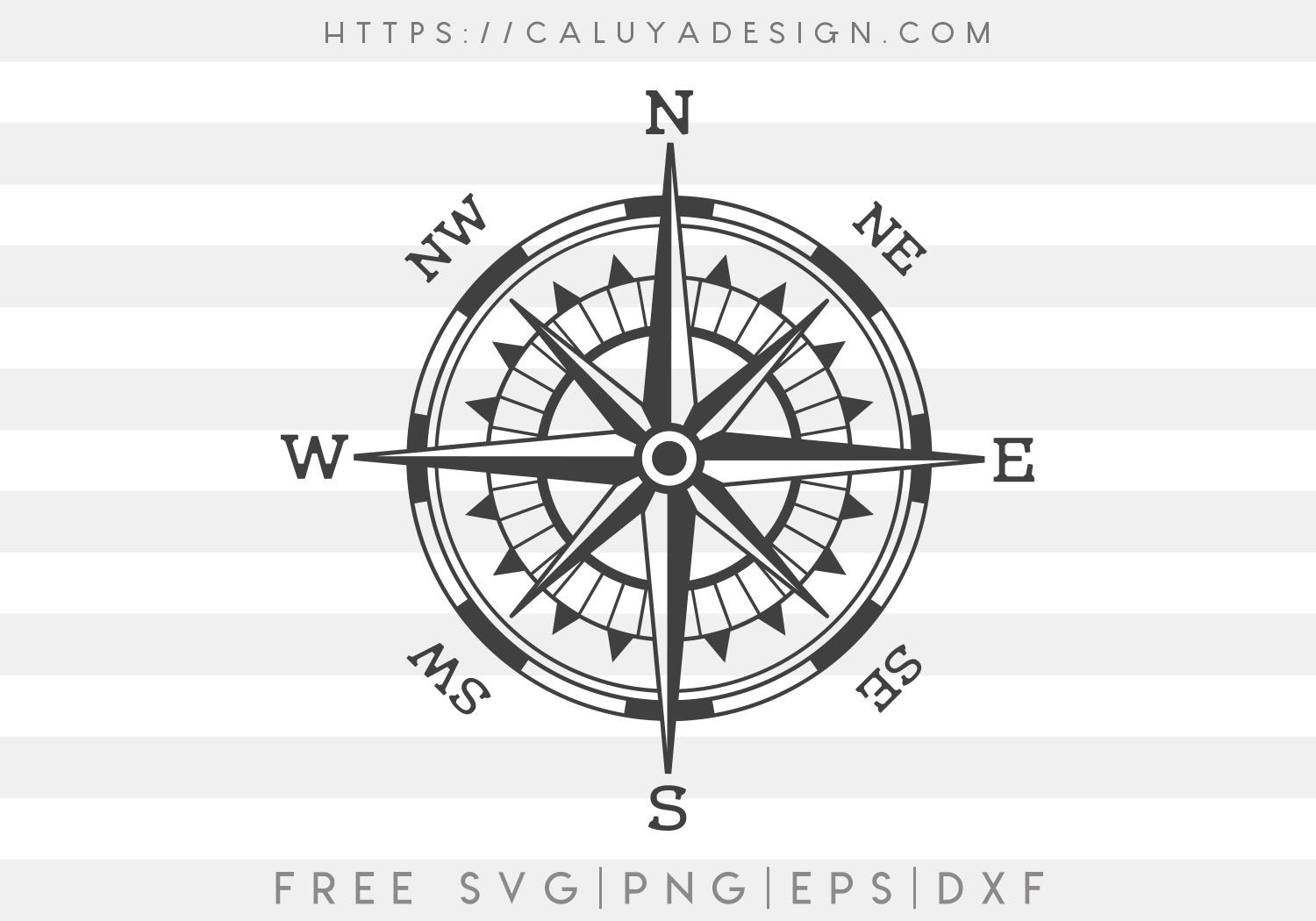 Free Vintage Compass SVG Cut File