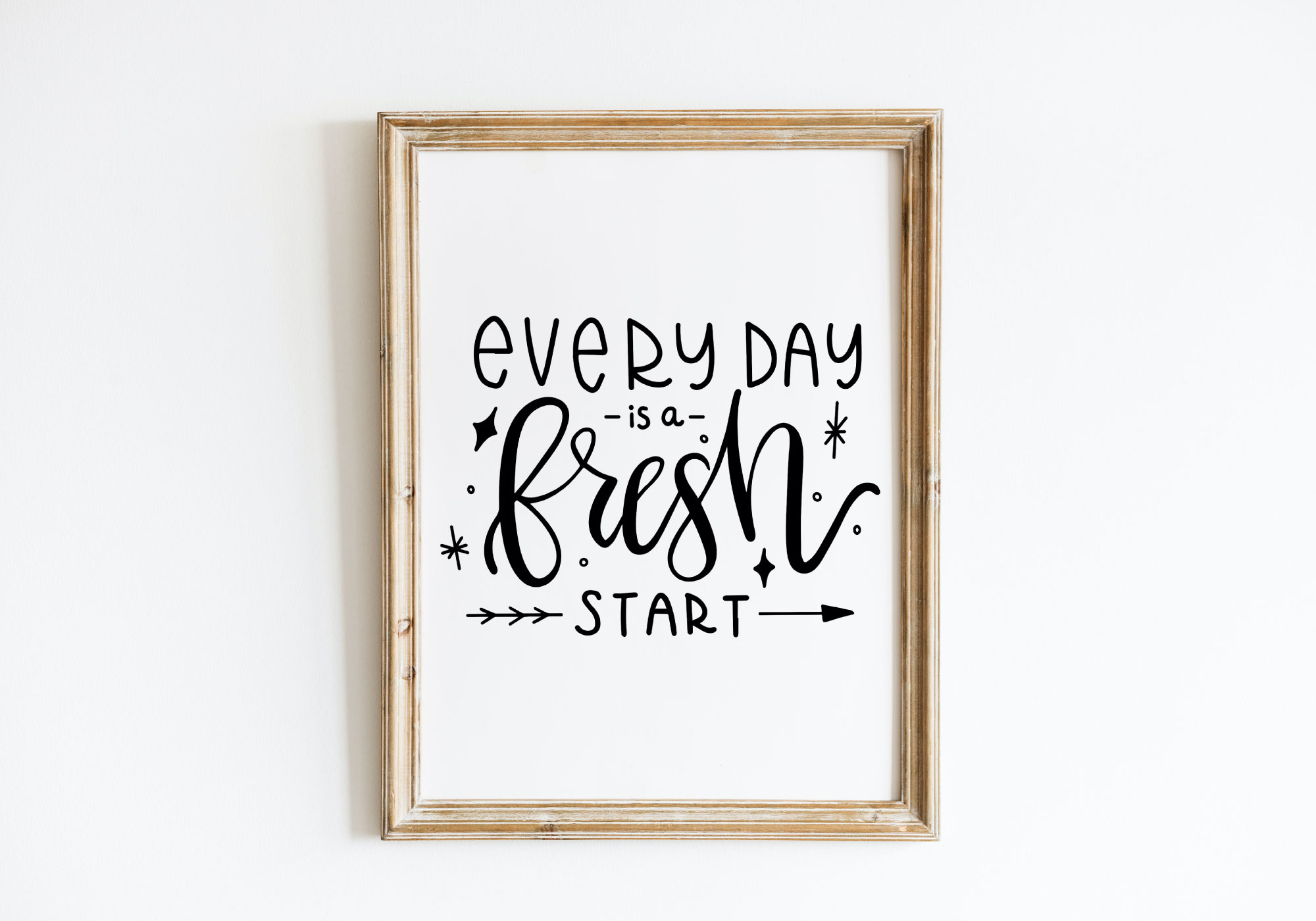 Free Everyday Is A Fresh Start SVG Cut File