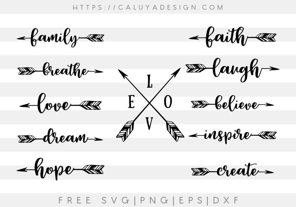 Download Free Letter Arrow SVG, PNG, EPS & DXF By Caluya Design