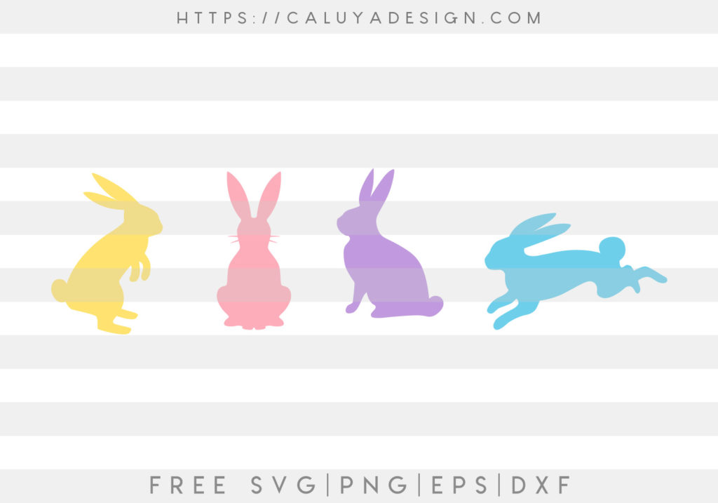 Download Free Bunny Silhouette with Arrow SVG, PNG, EPS & DXF