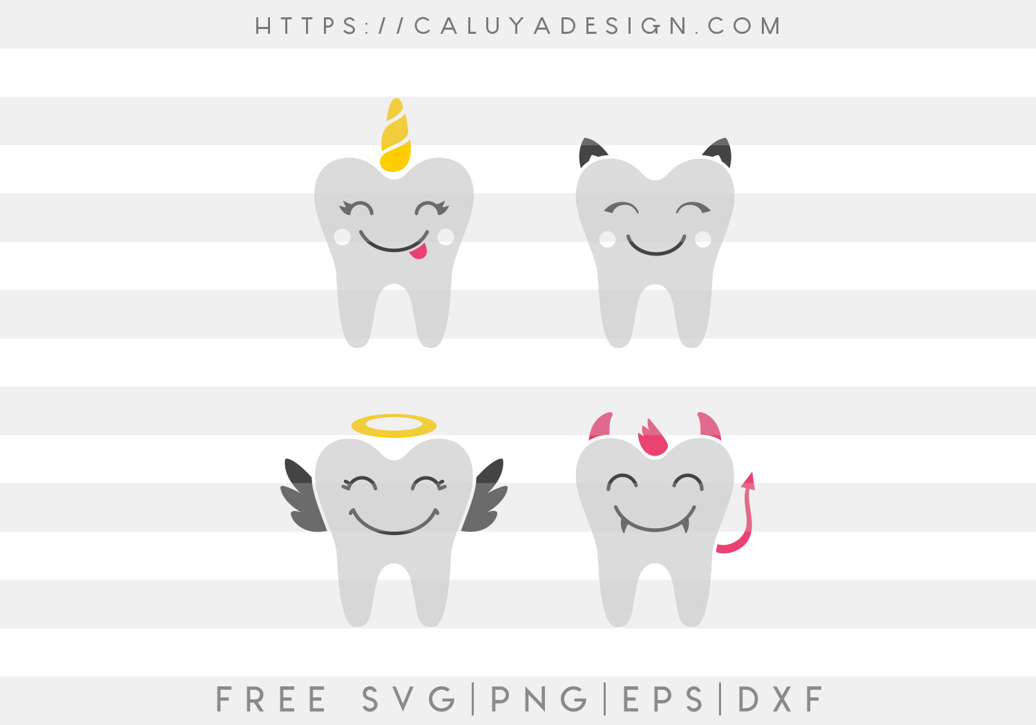 Fun Teeth SVG, PNG, EPS & DXF