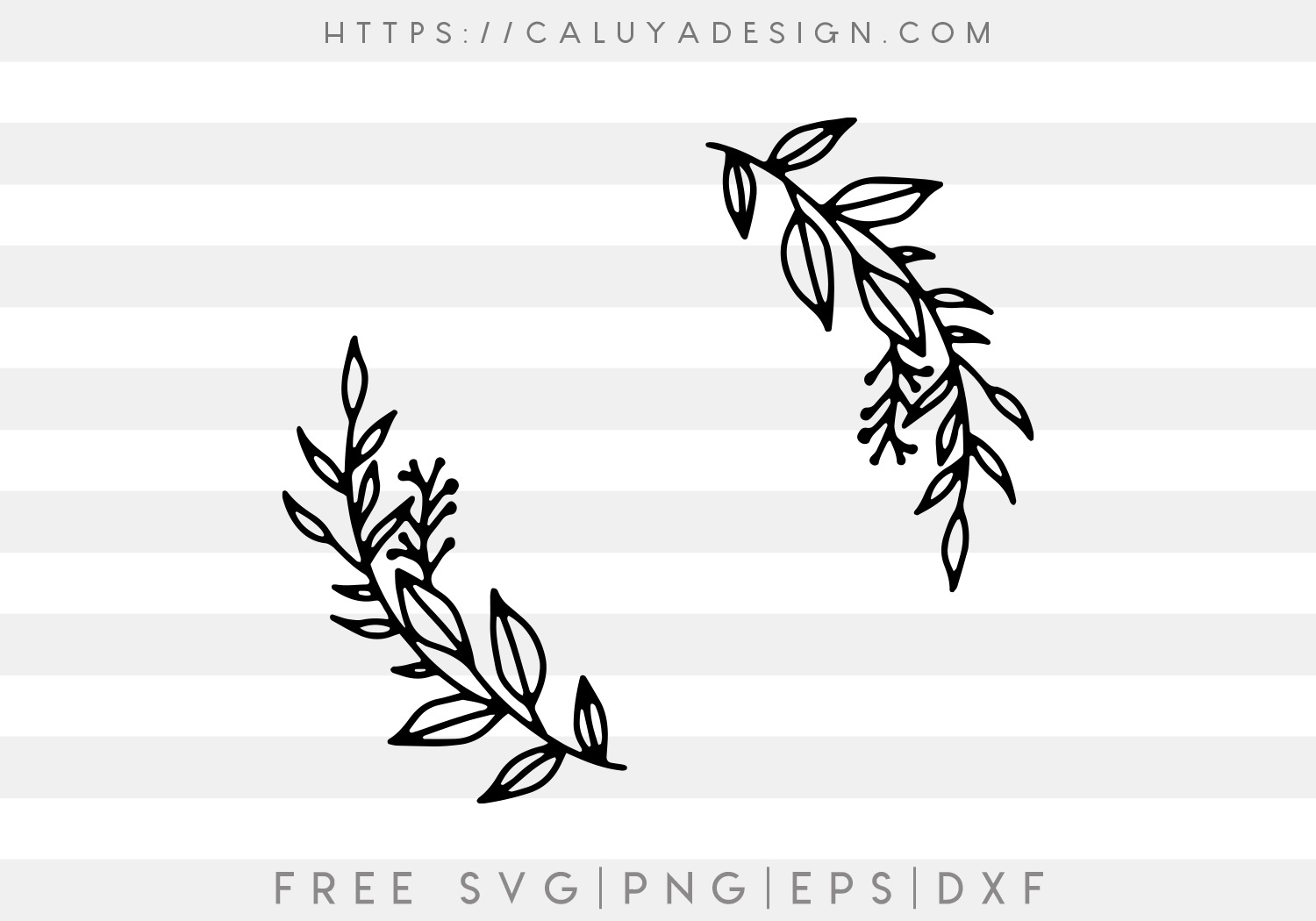 Download Free Botanical Wreath Svg Png Eps Dxf By Caluya Design