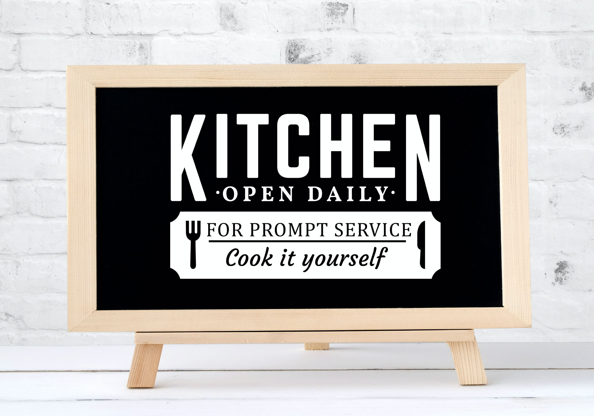 Free Kitchen Sign SVG Cut File