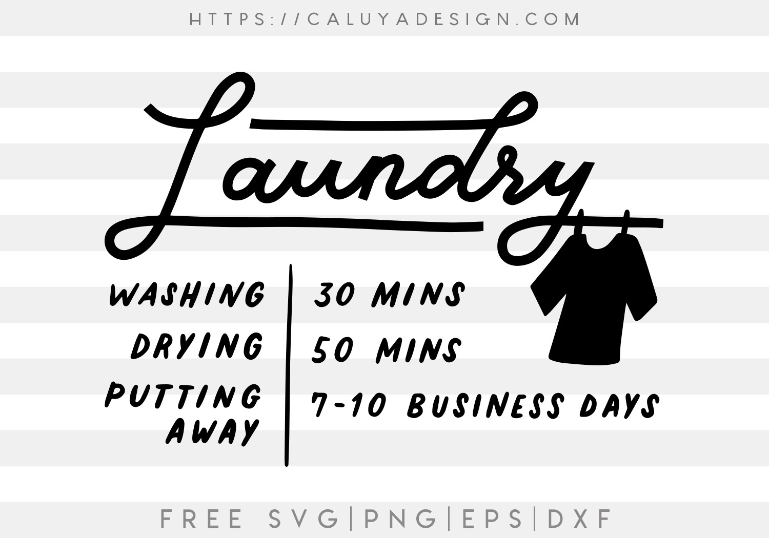 Laundry Sign SVG, PNG, EPS & DXF