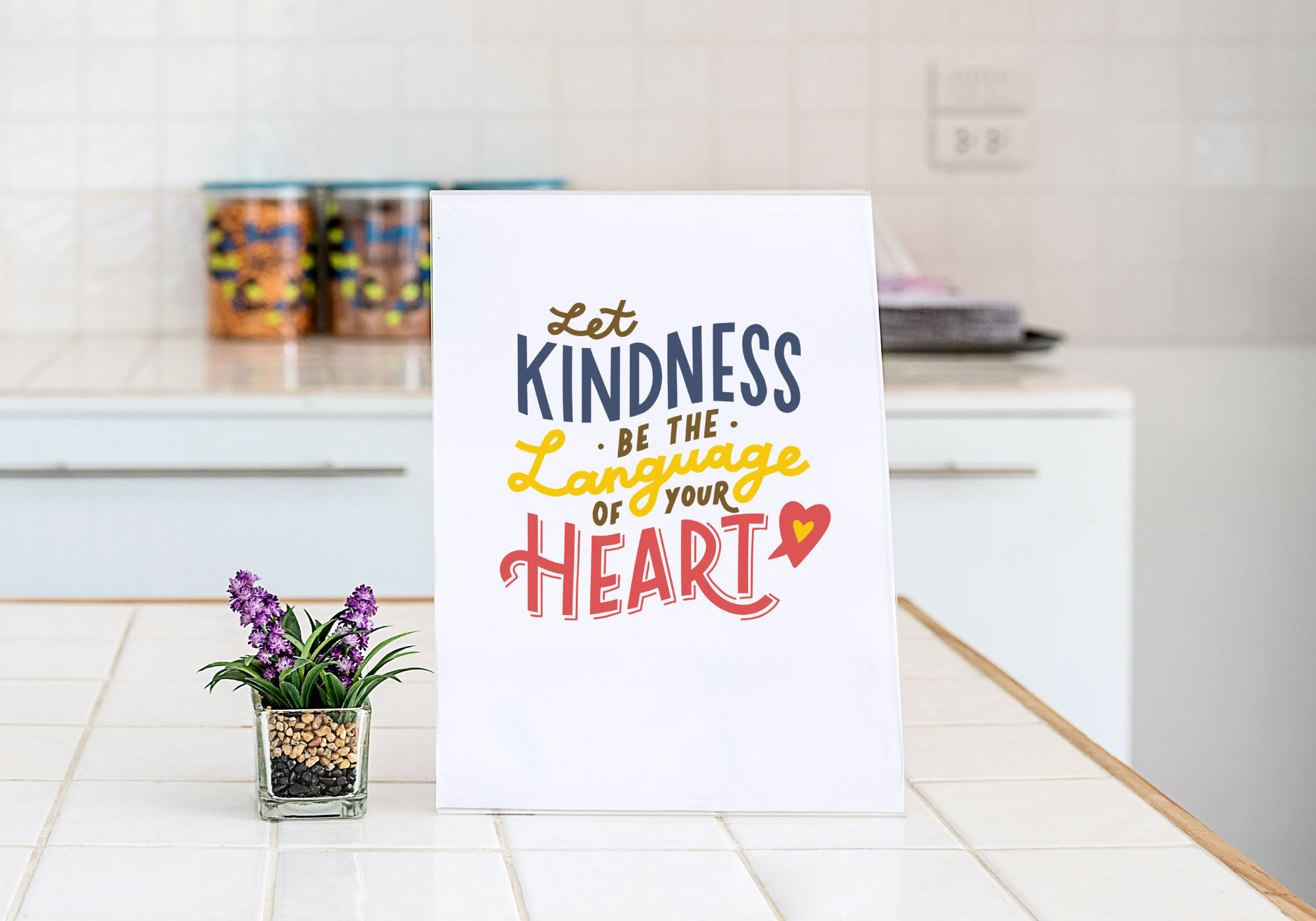 Free Let the Kindness Be the Language SVG Cut File
