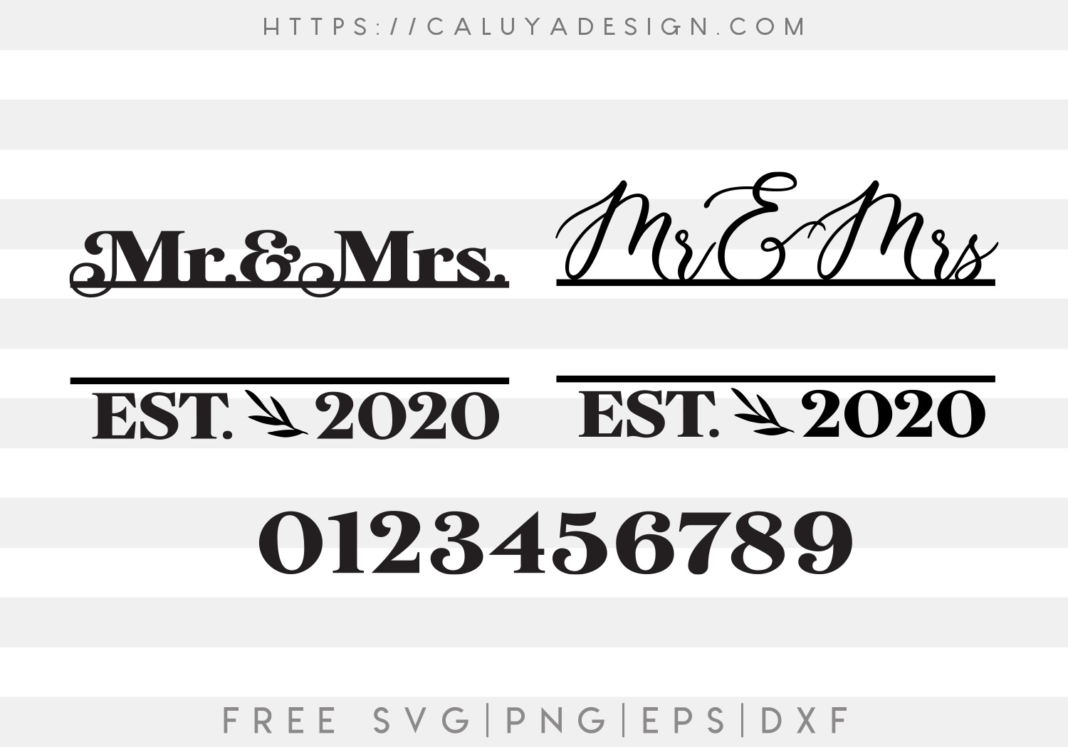 Download Free Mr And Mrs Monogram Svg Png Eps Dxf By Caluya Design