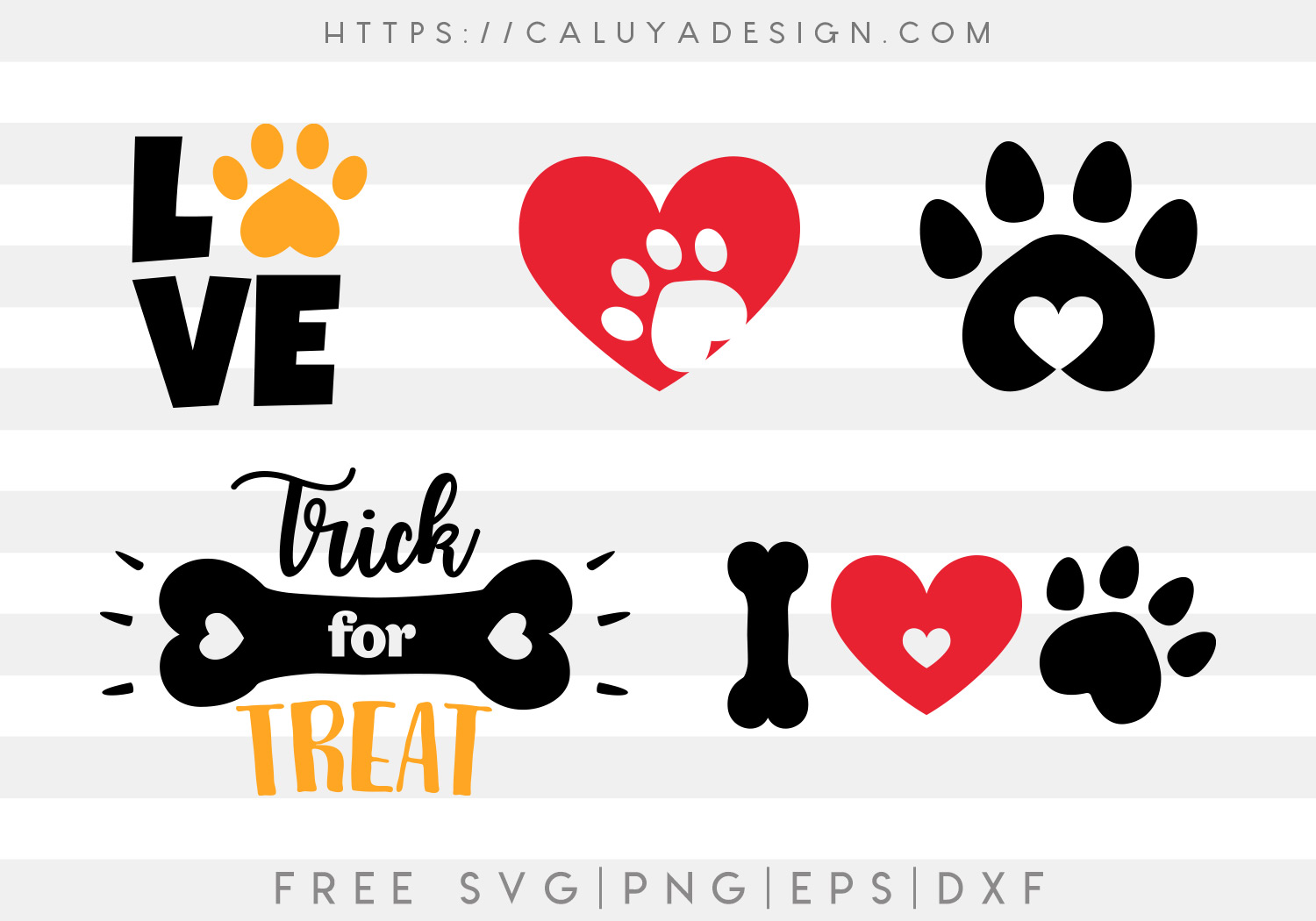 Free Dog Lovers Bundle SVG, PNG, EPS & DXF by Caluya Design