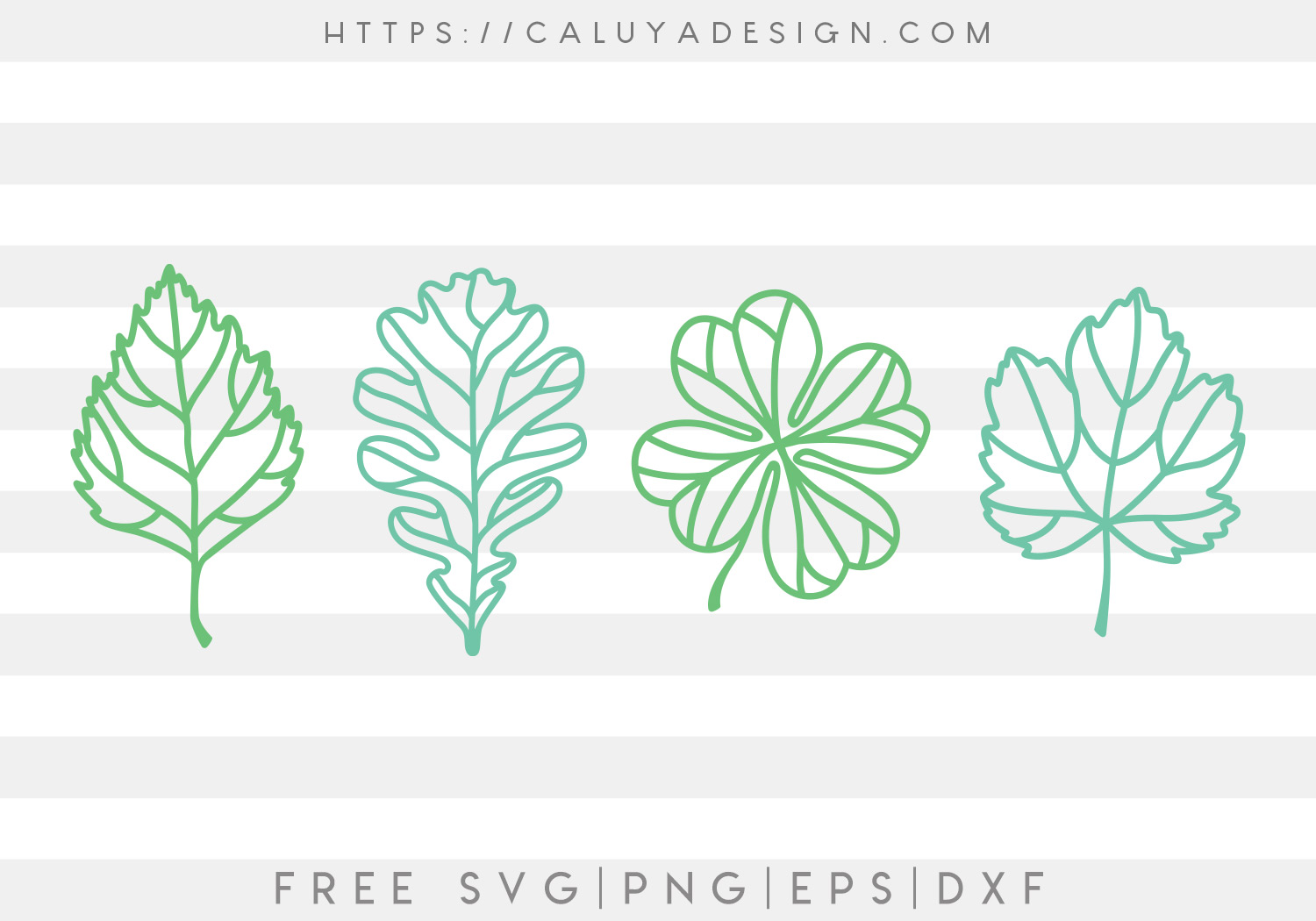 Leaf Cut Out Design SVG, PNG, EPS & DXF